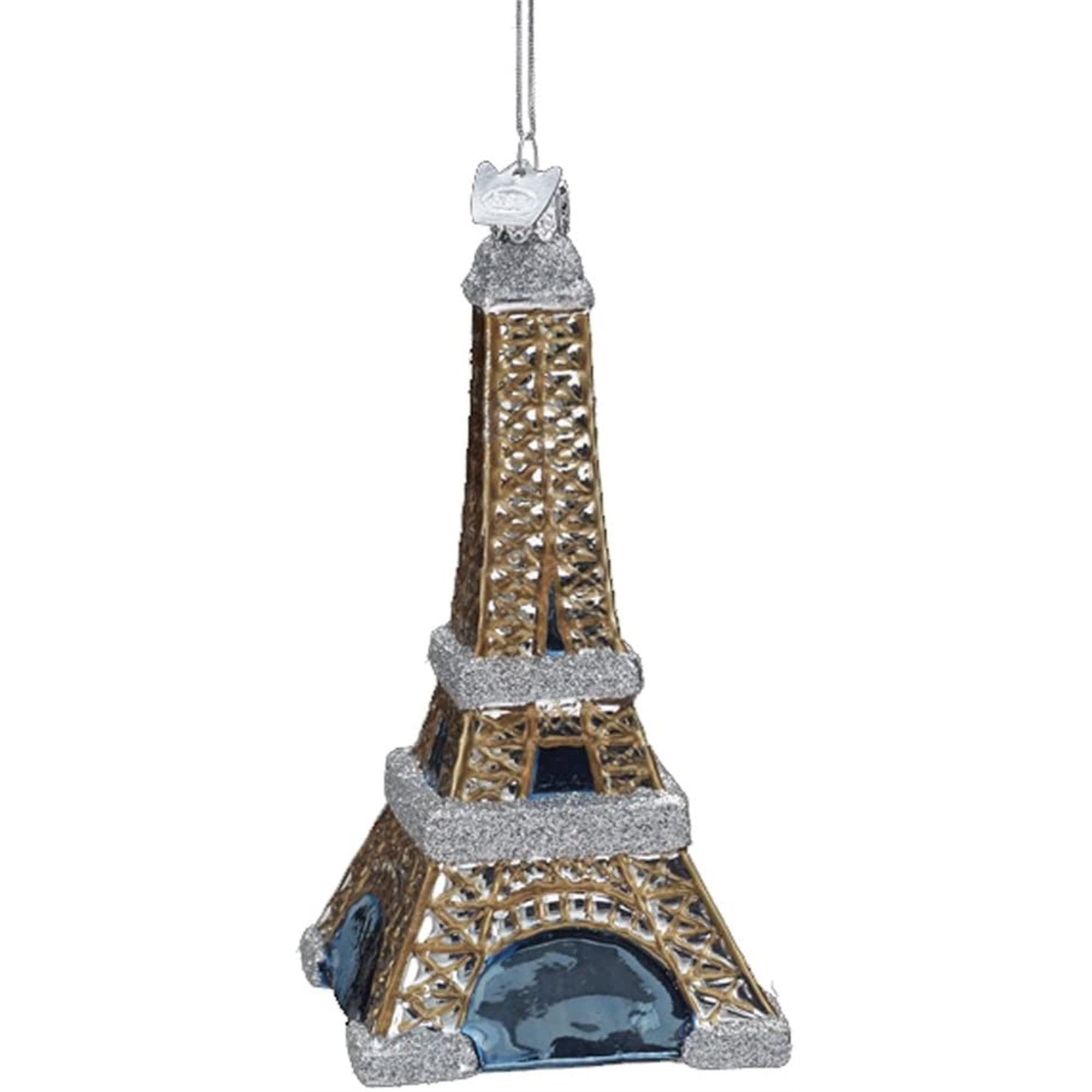 Kurt Adler Noble Gems Eiffel Tower Glass Ornament