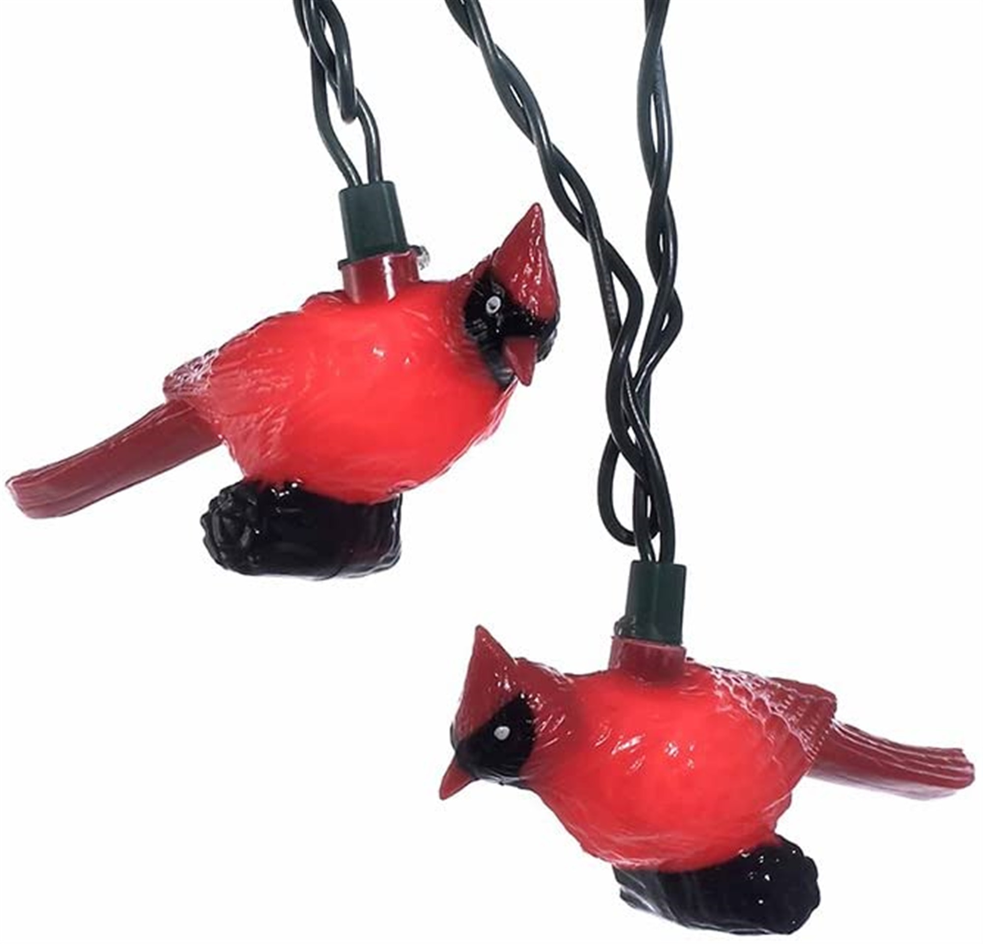 Kurt Adler Indoor Outdoor Novelty String 10- Light Set, Cardinals, 11.5ft