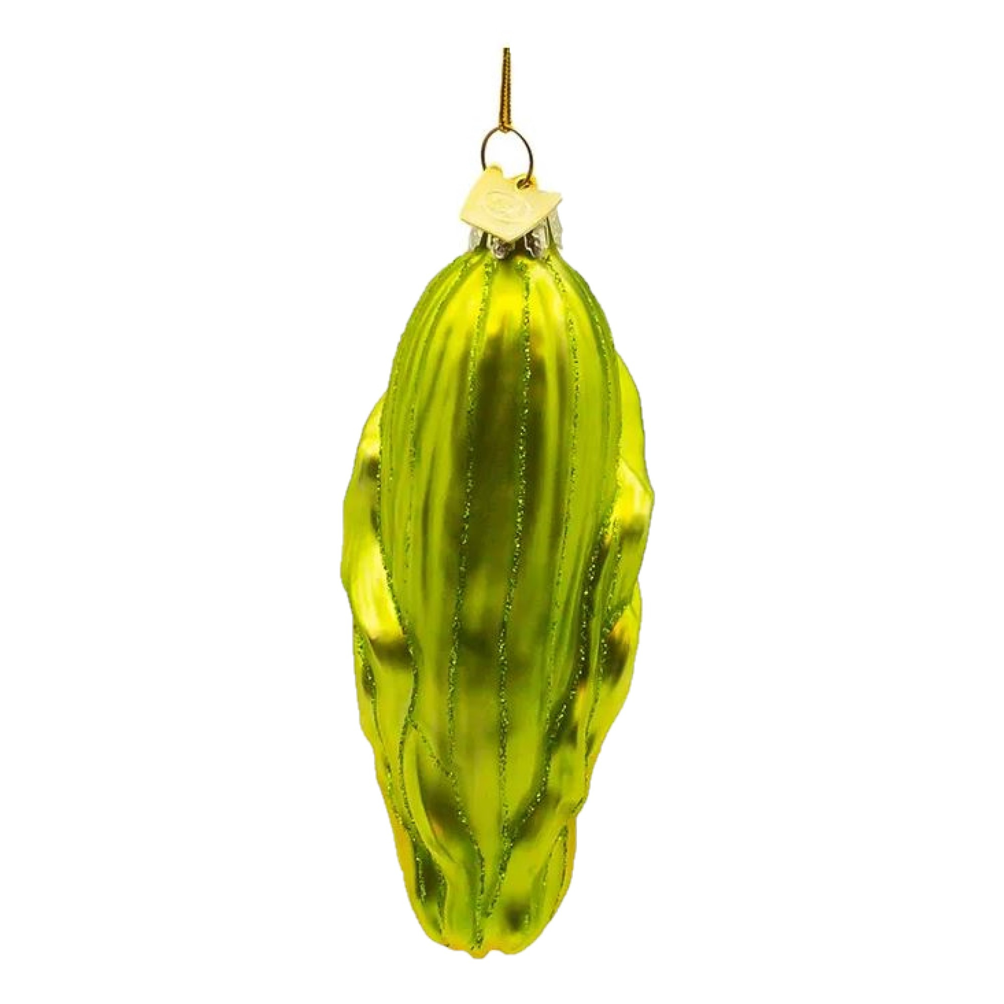 Kurt Adler Noble Gems Glass Ornament for Christmas Tree, Corn on the Cob