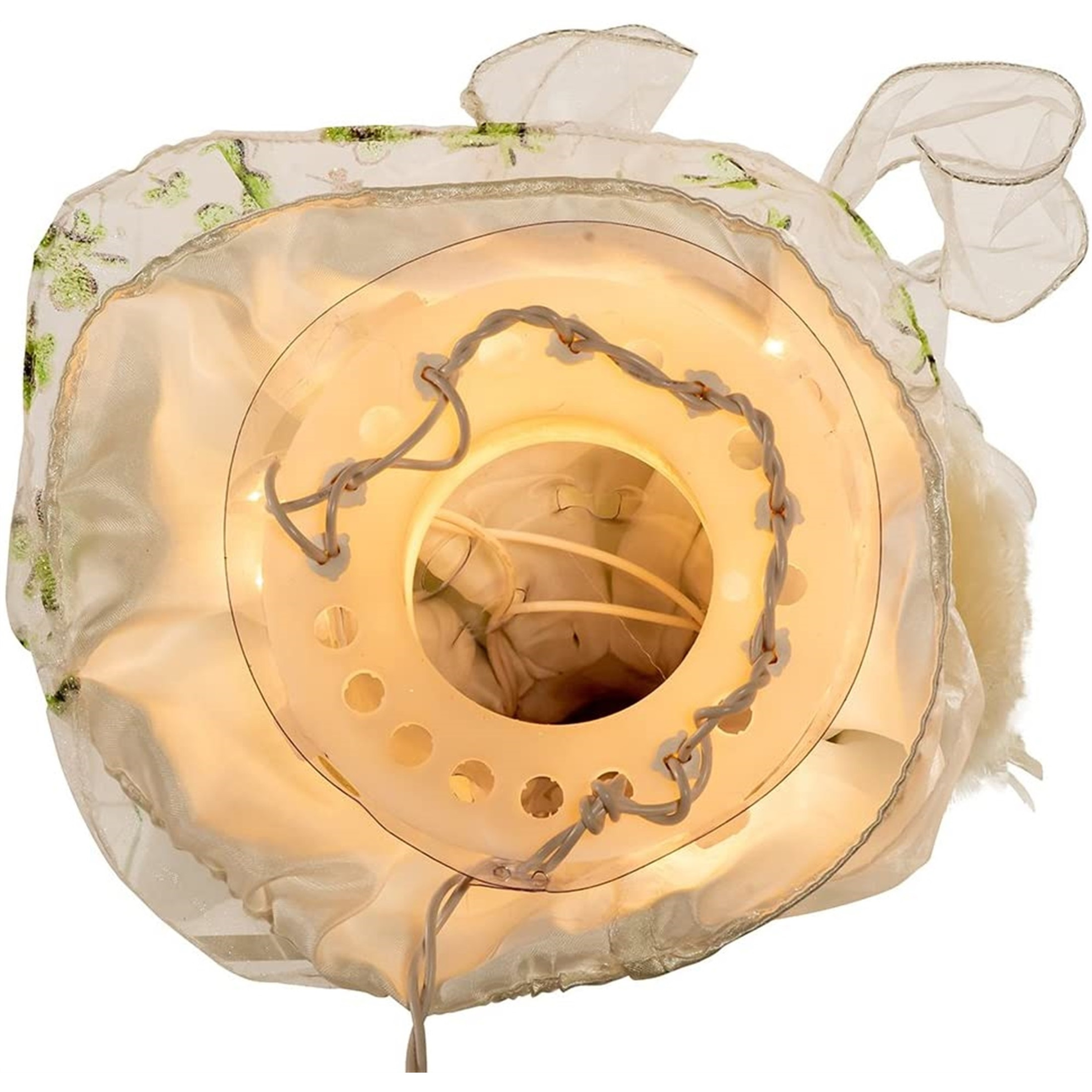 Kurt Adler 10-Light Treetop, Irish Angel in Ivory Shamrock Gown & Green Velvet Coat, 12" Kurt Adler 10-Light Treetop, Irish Angel in Ivory Shamrock Gown & Green Velvet Coat, 12"