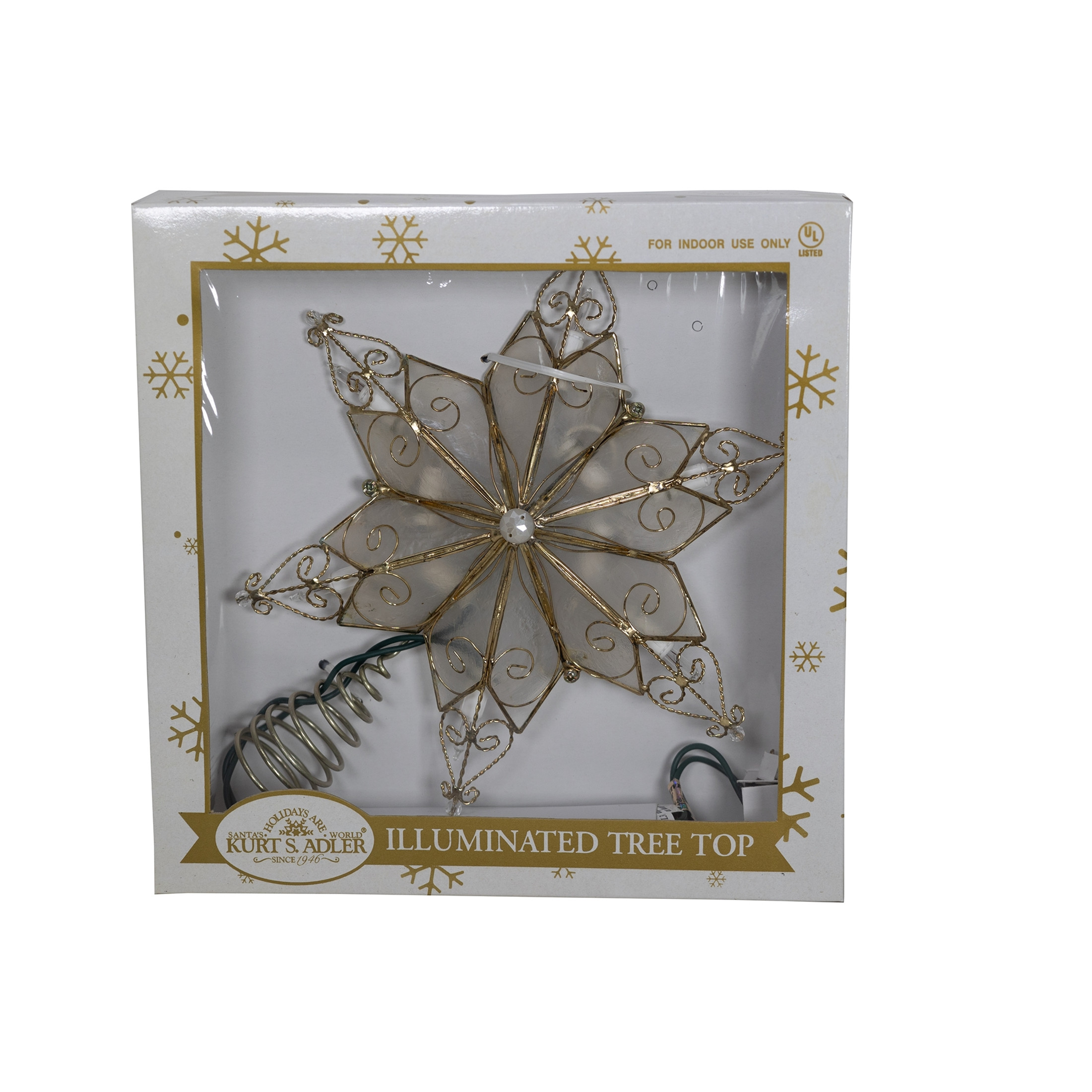 Straw Snowflake Tree Topper - 10