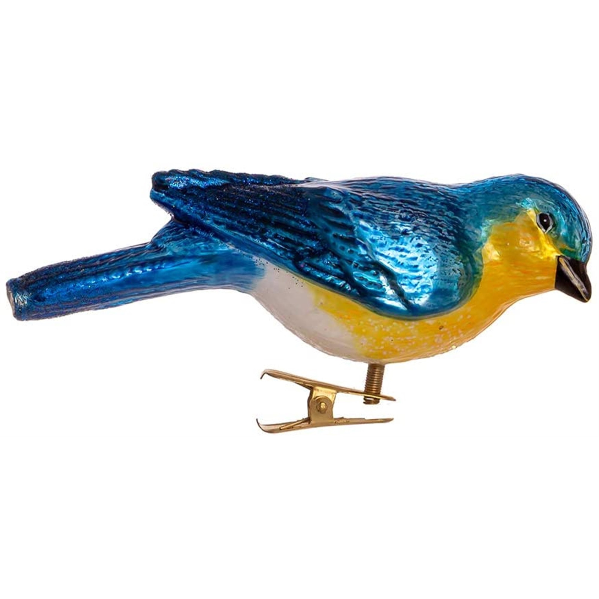 Kurt Adler Noble Gems Traditions Glass Bluebird Ornament