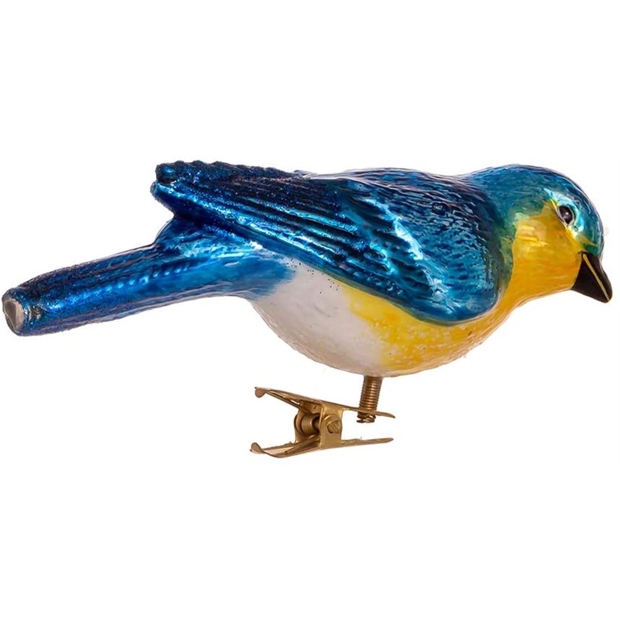 Kurt Adler Noble Gems Traditions Glass Bluebird Ornament