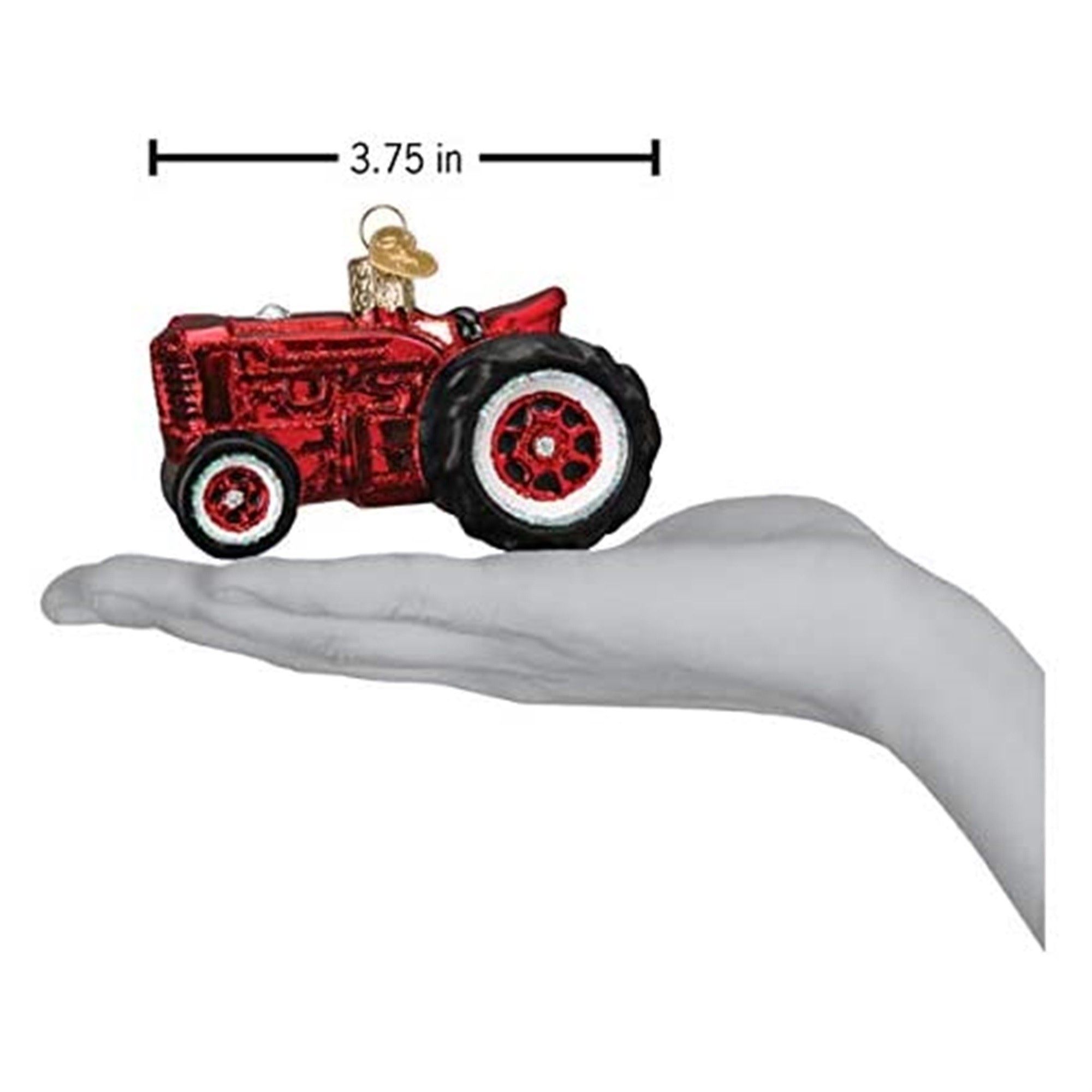 Old World Christmas Blown Glass Ornament for Christmas Tree, Old Farm Tractor