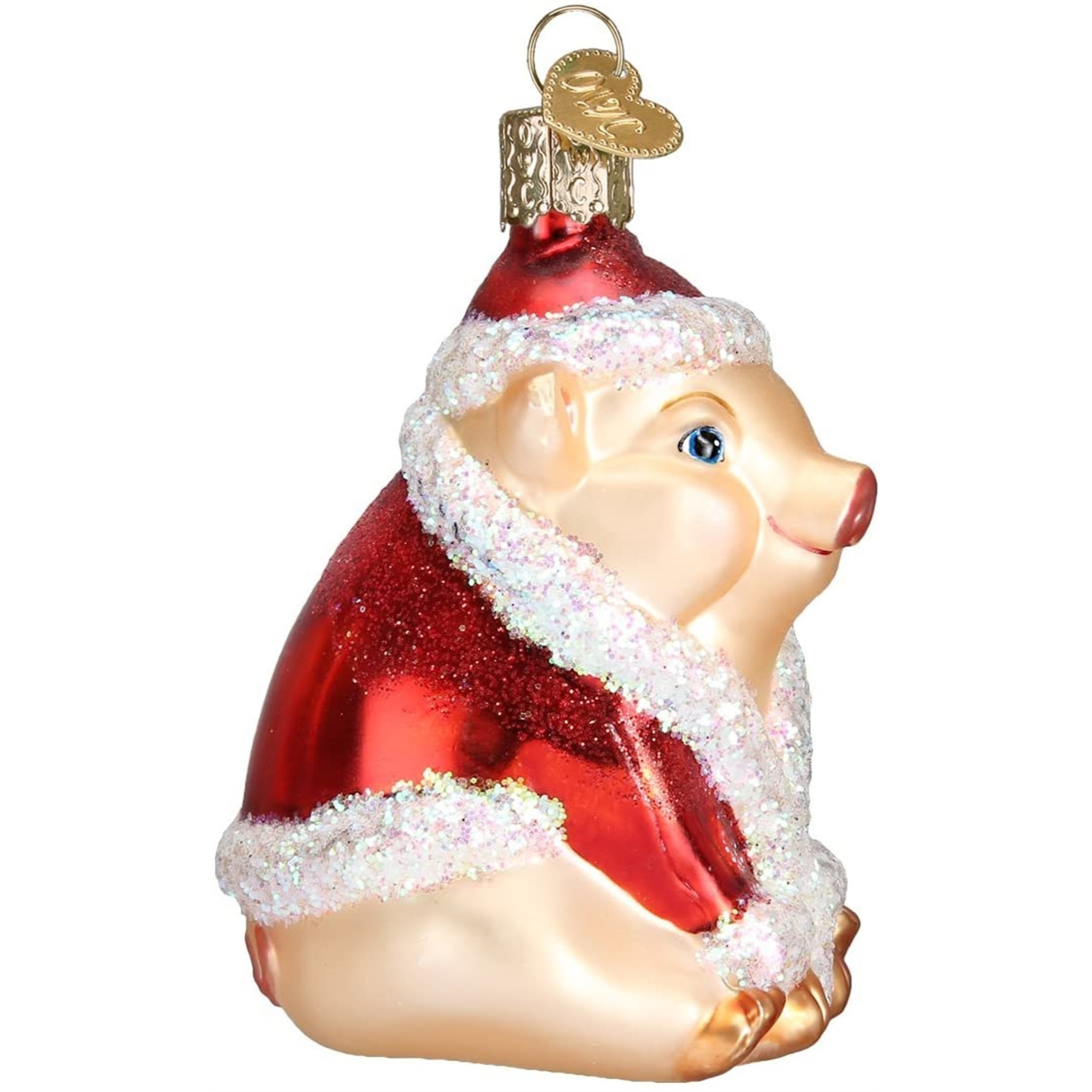 Old World Christmas Glass Blown Ornament for Christmas Tree, Christmas Ham