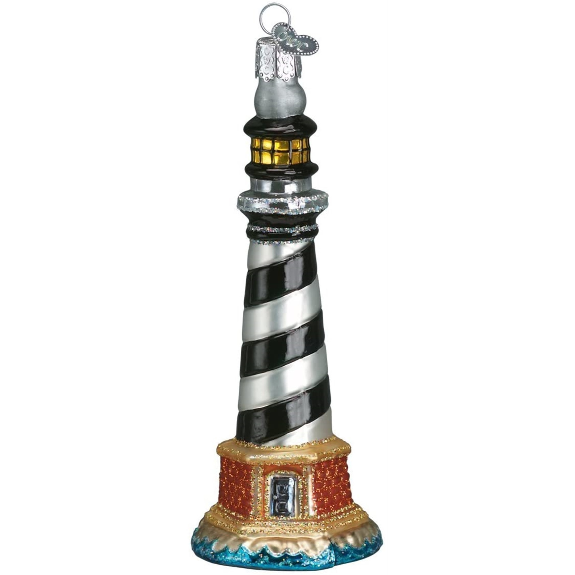 Old World Christmas Glass Blown Ornament for Christmas Tree, Cape Hatteras Lighthouse