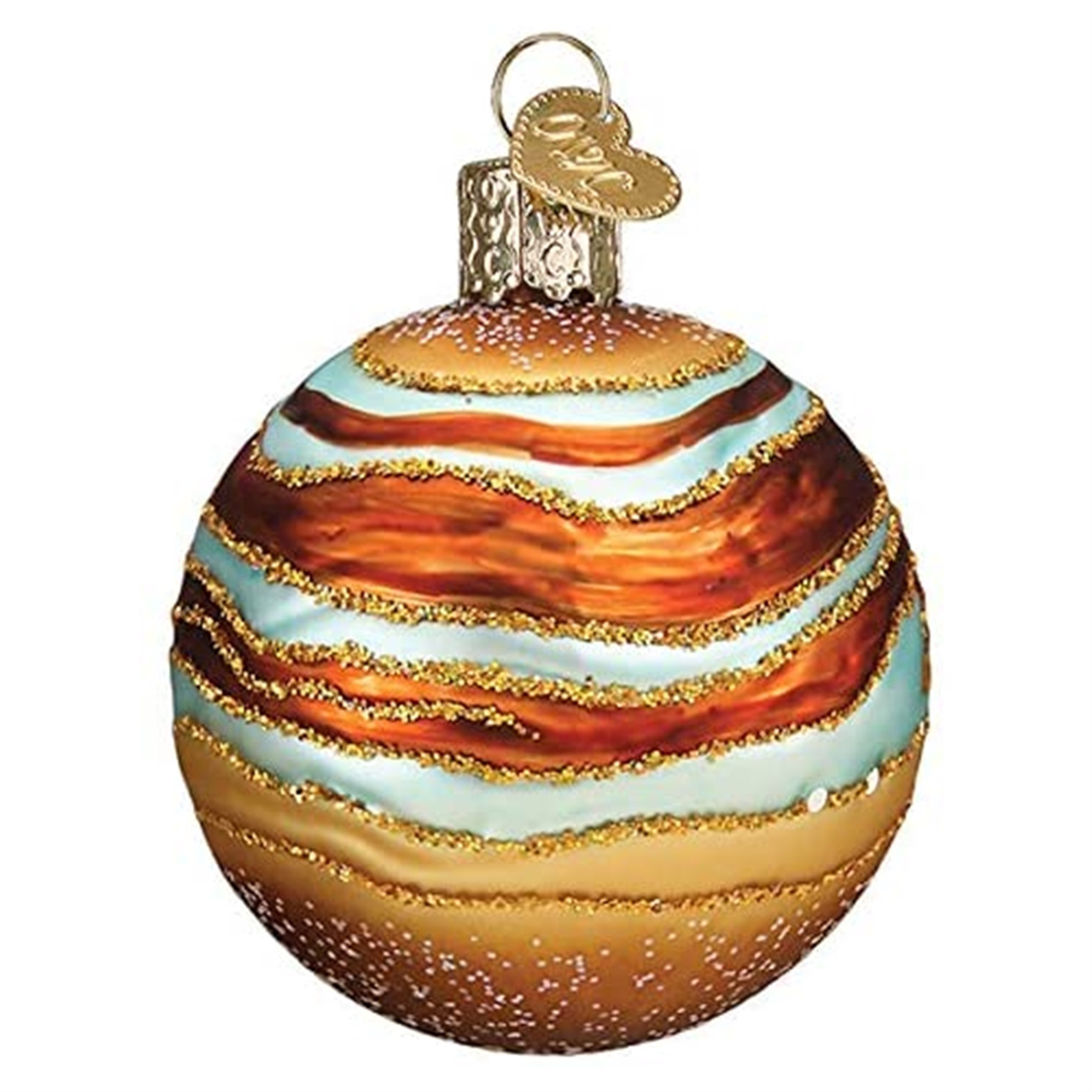 Old World Christmas Glass Blown Ornament Jupiter, 2.5" (With OWC Gift Box)
