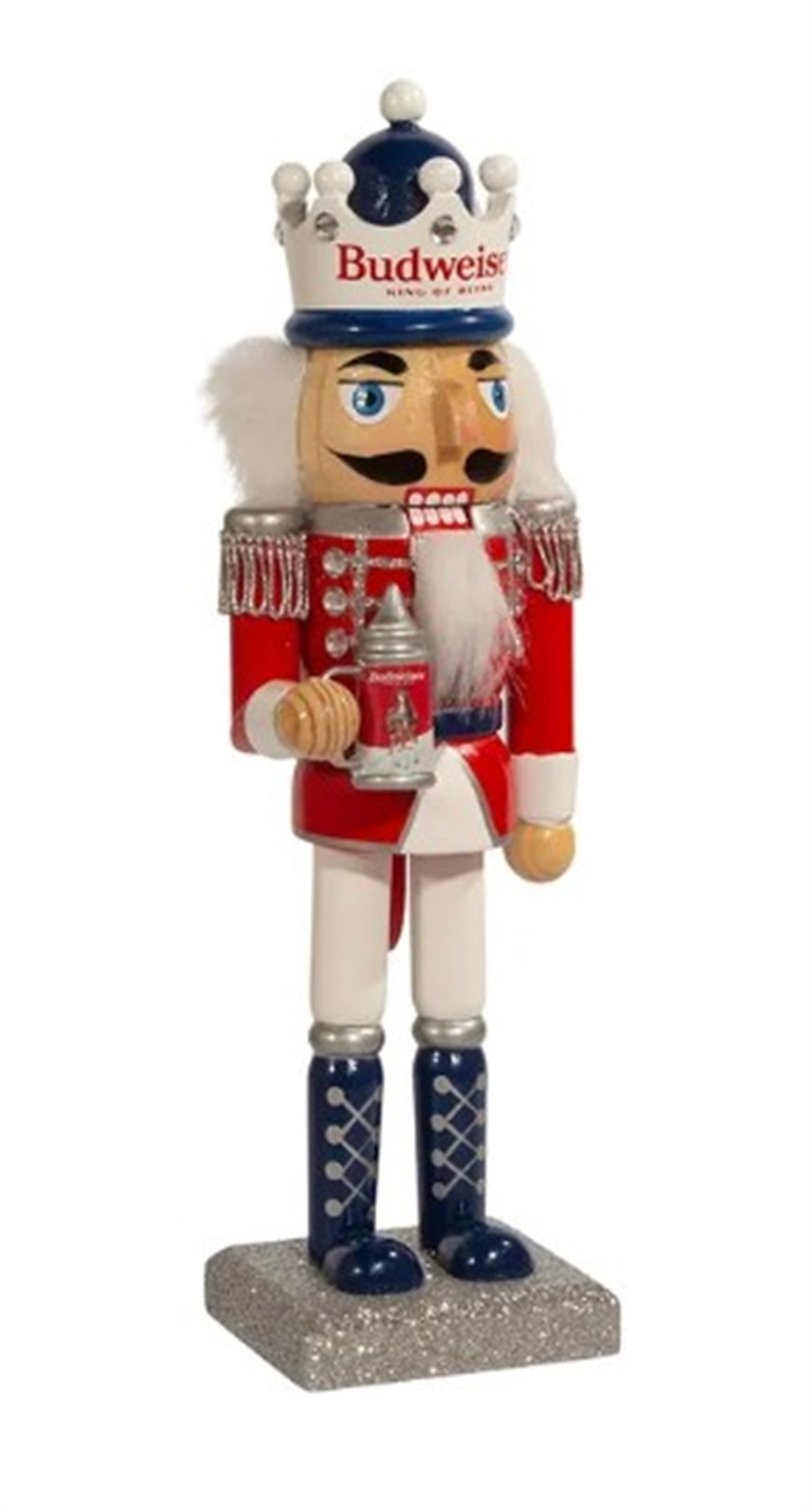 Kurt Adler Budweiser Nutcracker, 10"