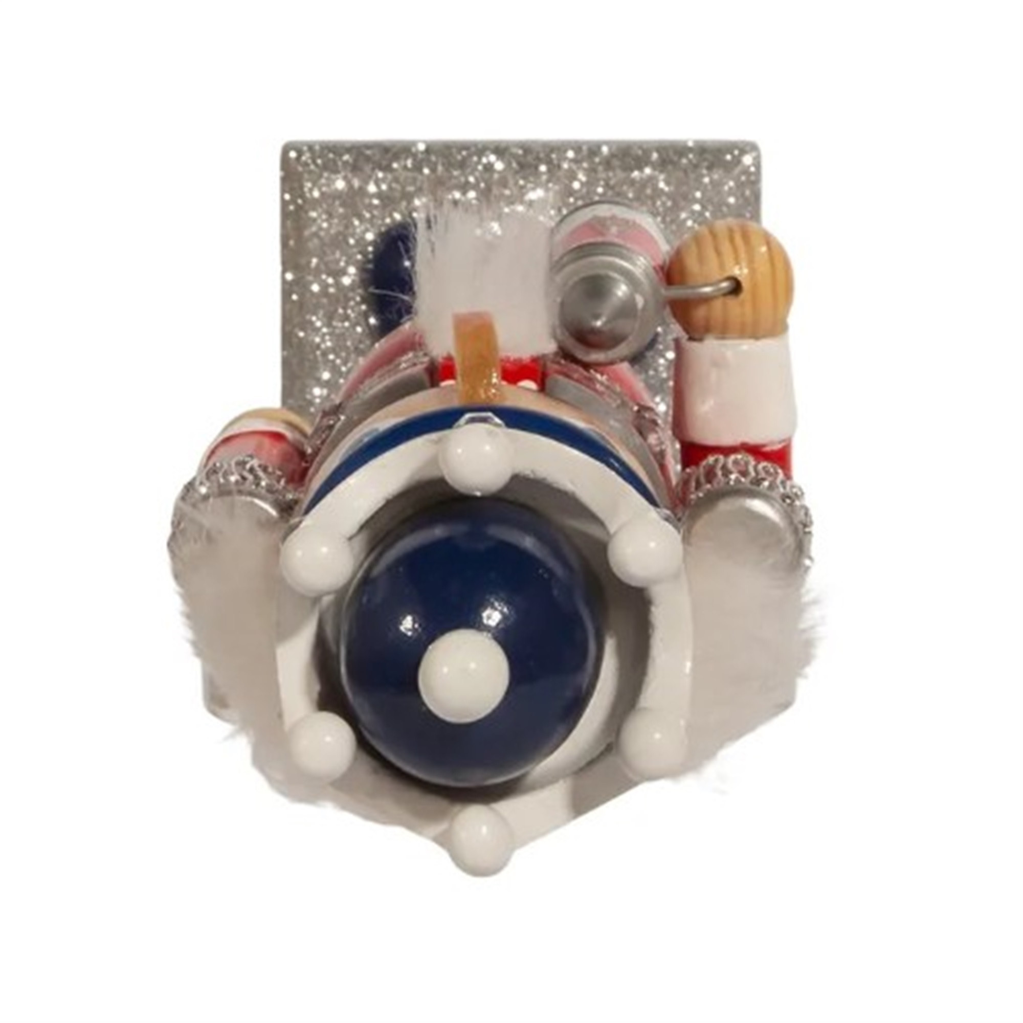 Kurt Adler Wooden Nutcracker, Budweiser "King of Beer" with Clydesdale Beer Stein, 10"