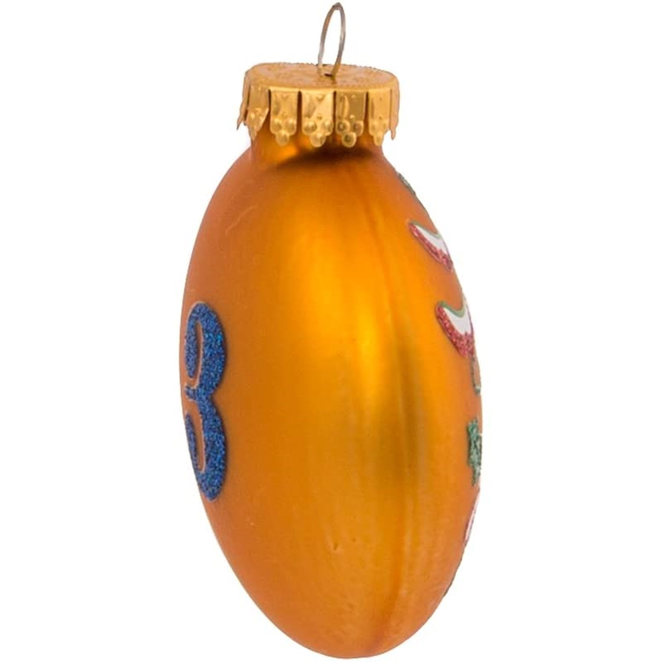 Kurt Adler Glass Ball Christmas Tree Ornament Set, 12 Days of Christmas (12-Piece) 2.5"
