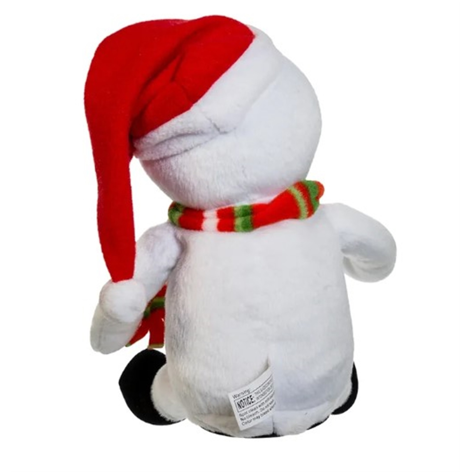 Kurt Adler Animated Holiday Plush Figurine with Sound Effects, Laughing & Farting Snowman, 10"
