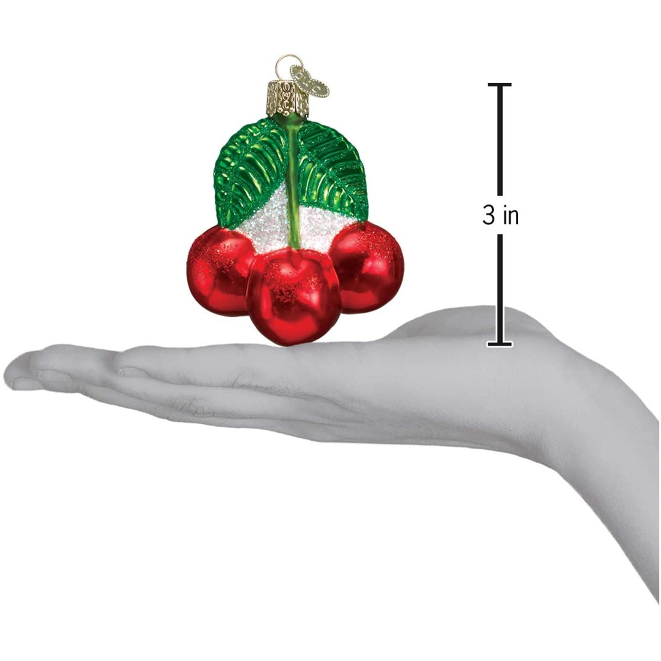 Old World Christmas Blown Glass Ornament for Christmas Tree, Cherries