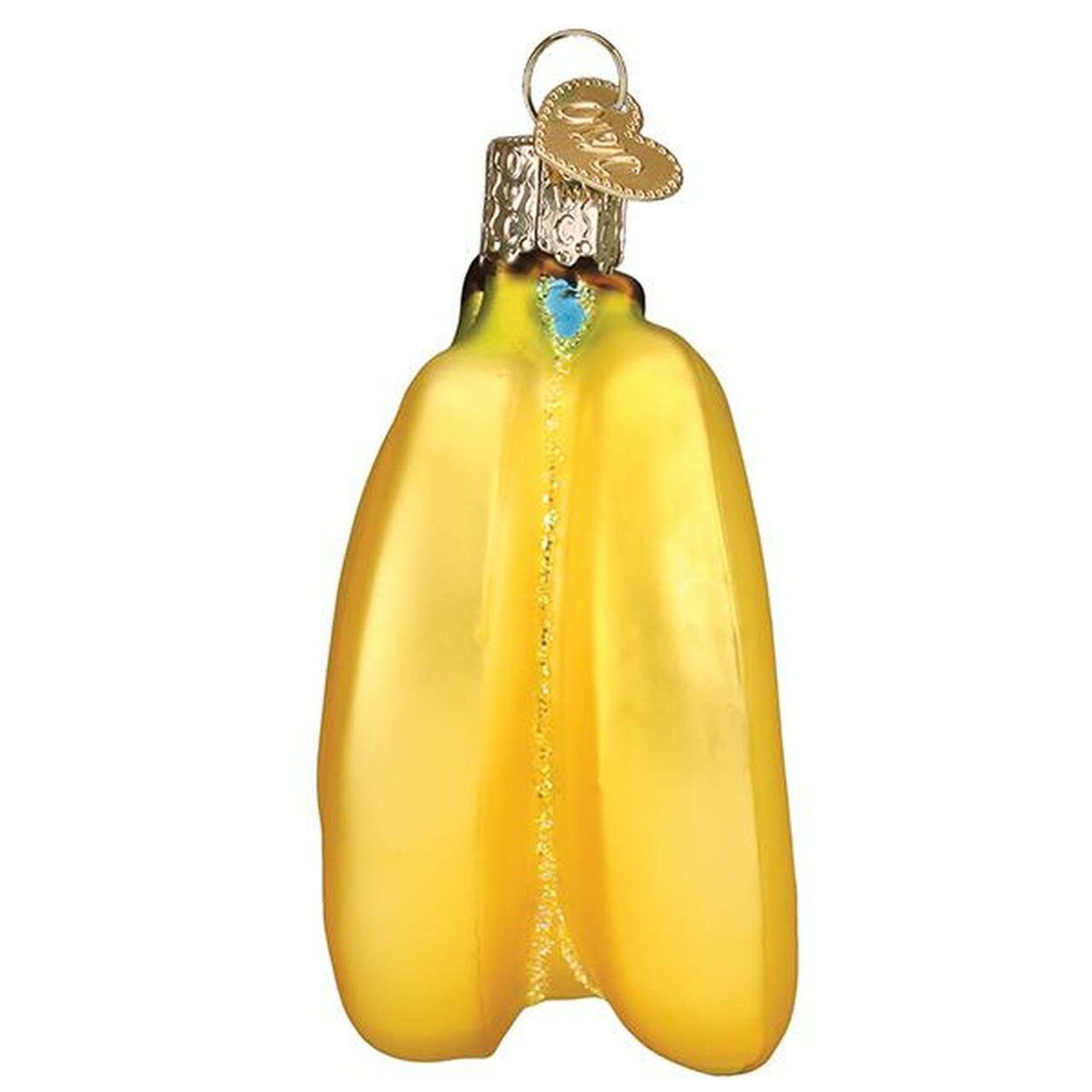 Old World Christmas Blown Glass Ornament for Christmas Tree, Bunch of Bananas
