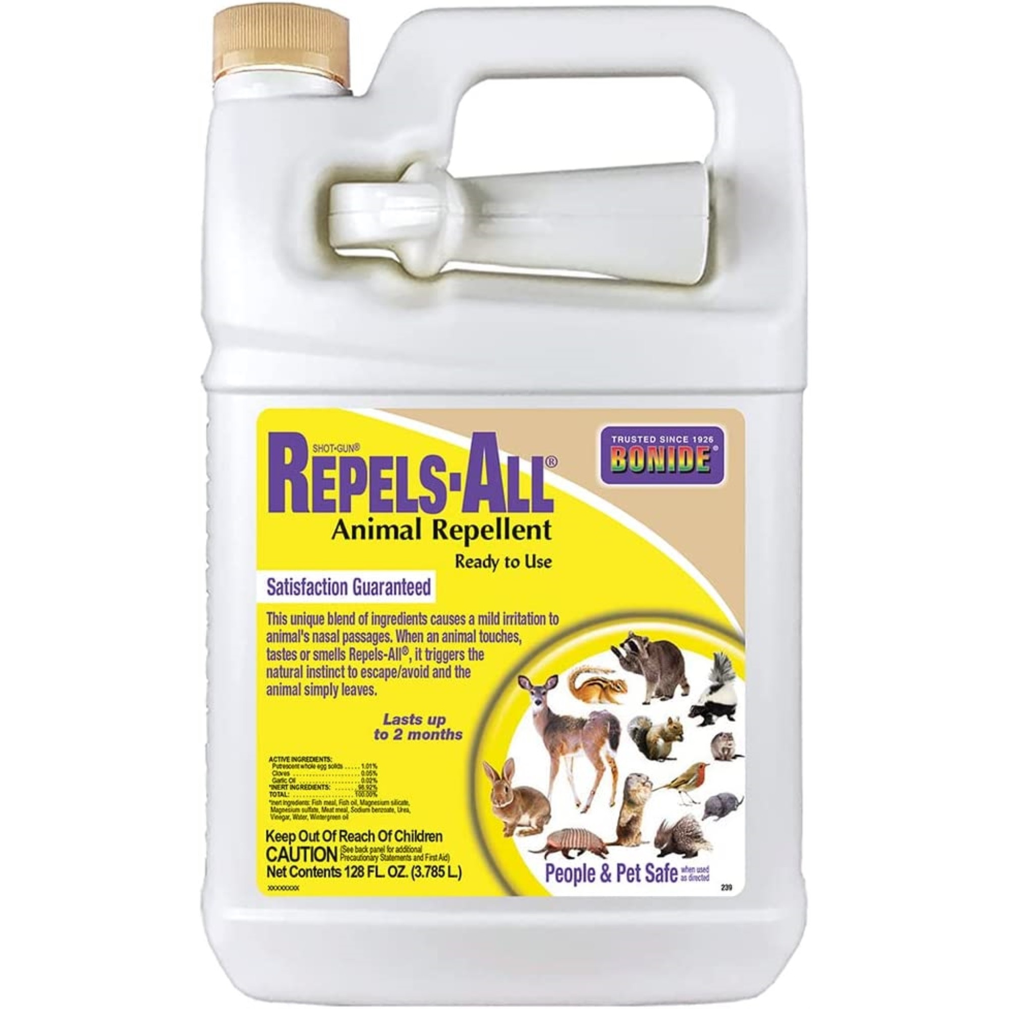 Bonide Repels-All Liquid Animal Repellent, Ready To Use, 1 Gallon