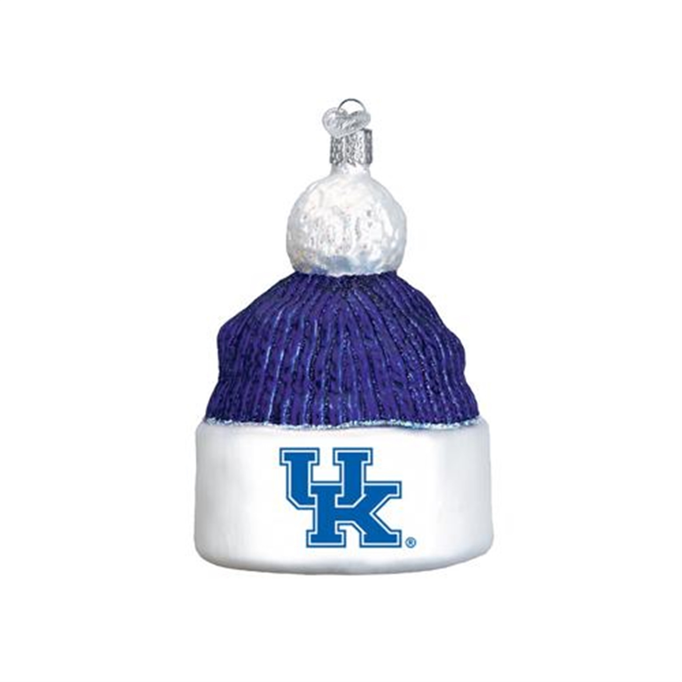 Old World Christmas Glass Blown Ornament, Kentucky Beanie, 4.5" (With OWC Gift Box)