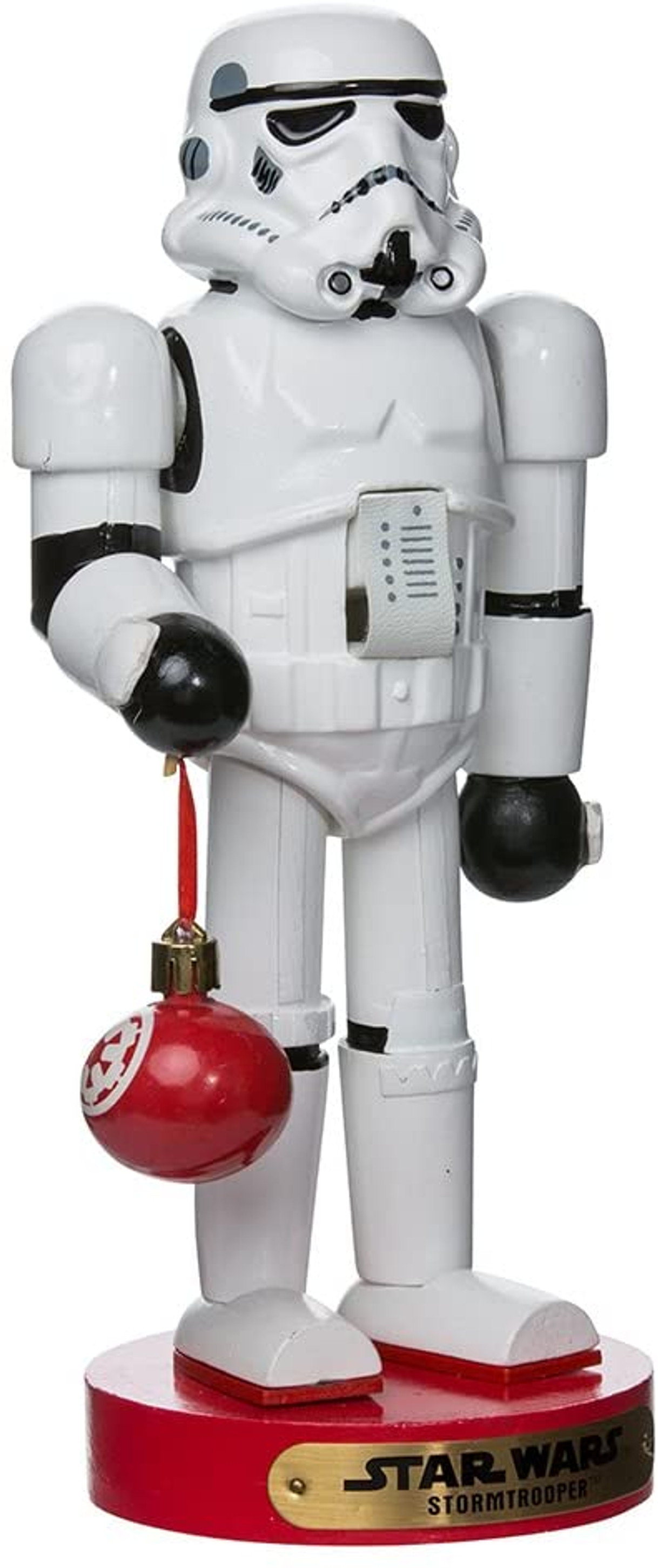 Kurt Adler Stormtrooper with Ball Ornament Nutcracker, 12-Inch