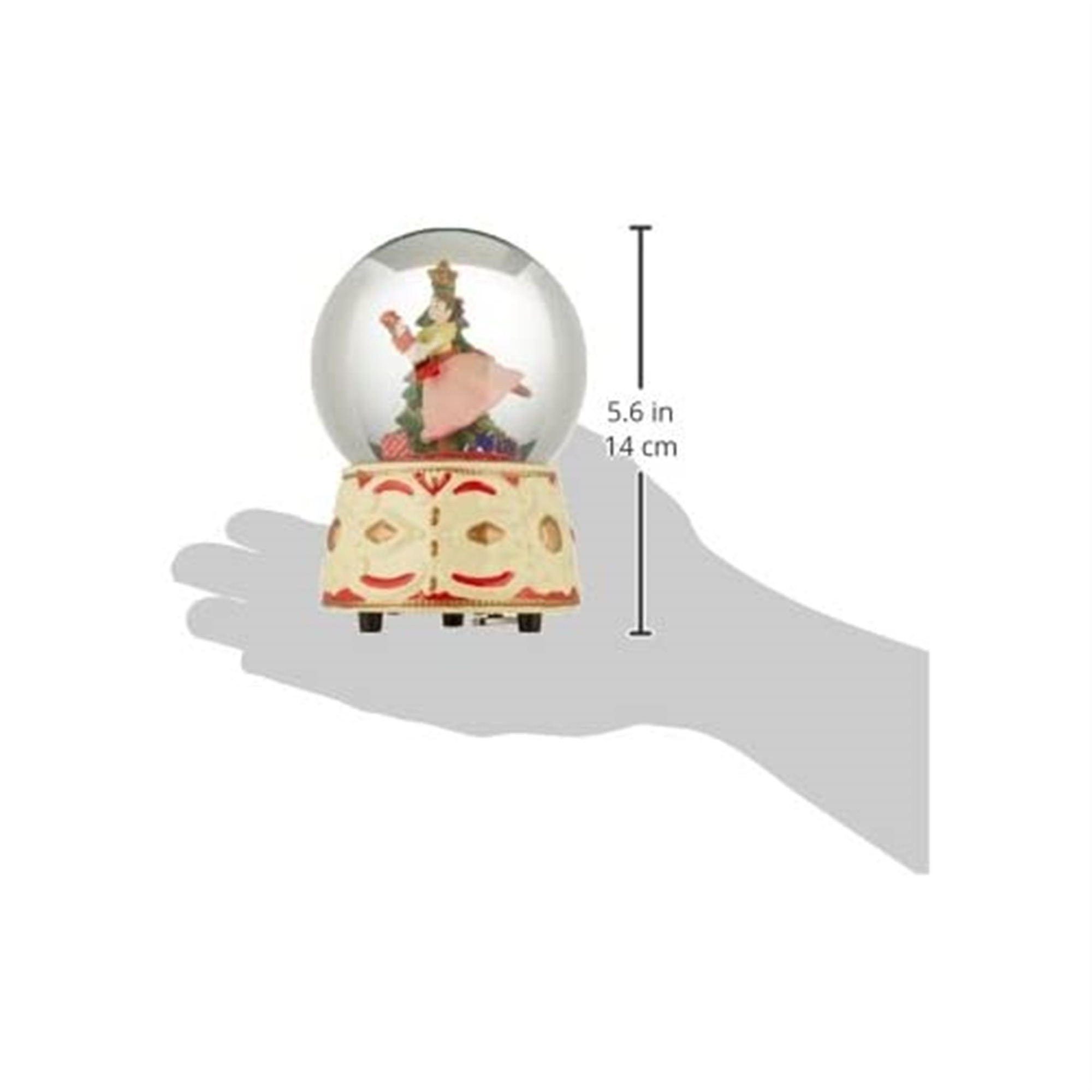 Kurt Adler Clara Musical Water Globe with Nutcracker , 5.5-Inch