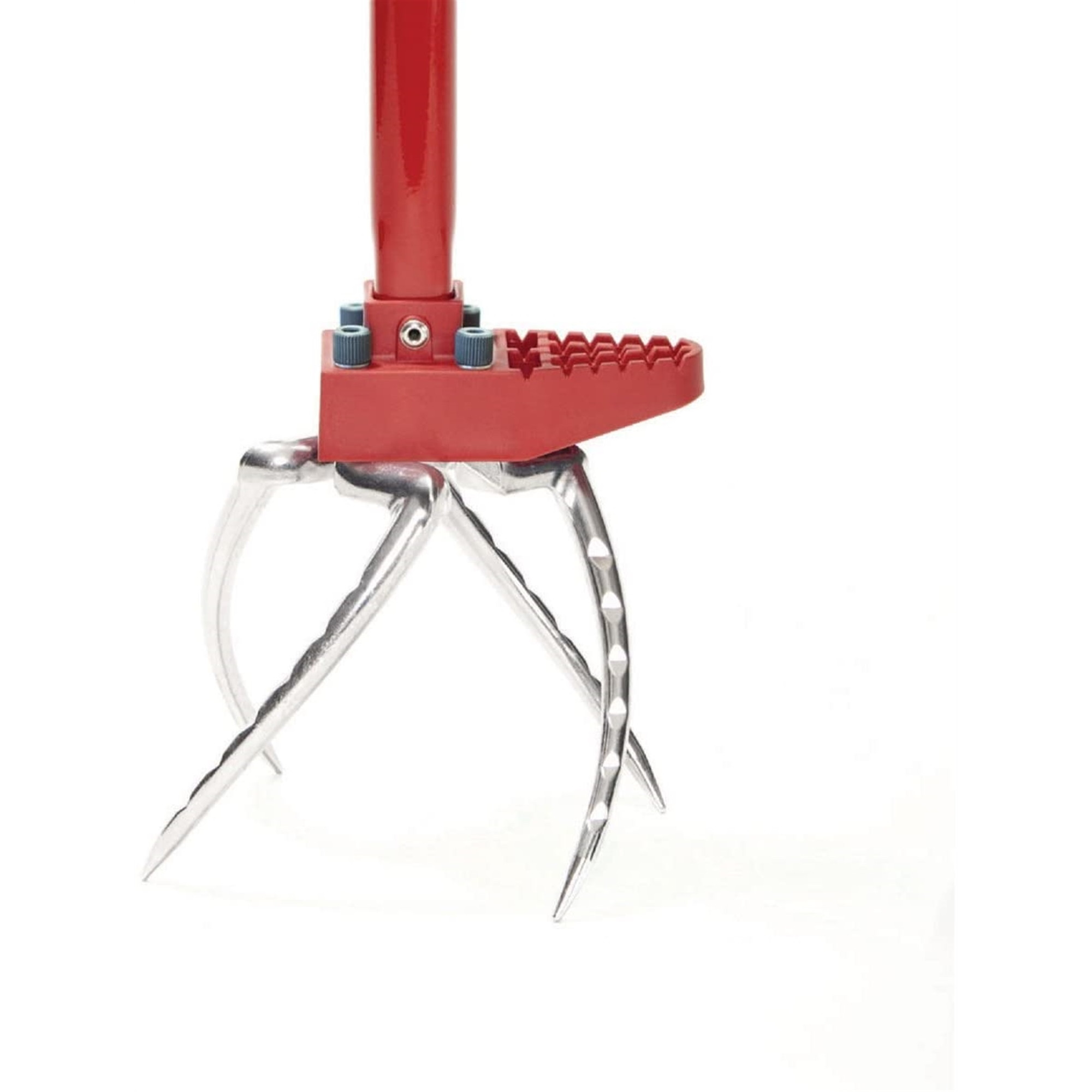 Garden Weasel Claw Pro To Cultivate, Loosen, Aerate, Weed, No Bending, Great for Heavy Soil, Weather and Rust Resistant, Red