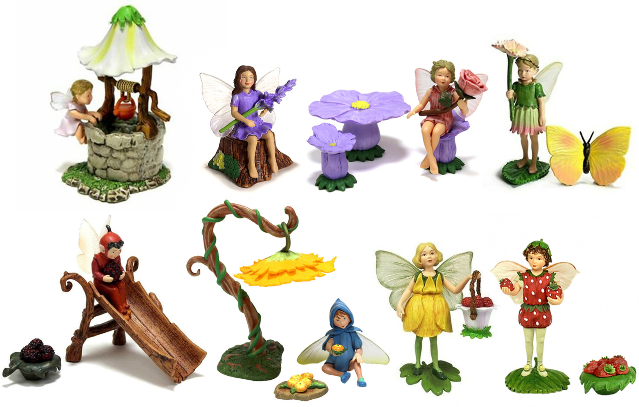 Flower Fairy Secret Garden Fairy Kit (Set of 8 Fairies)