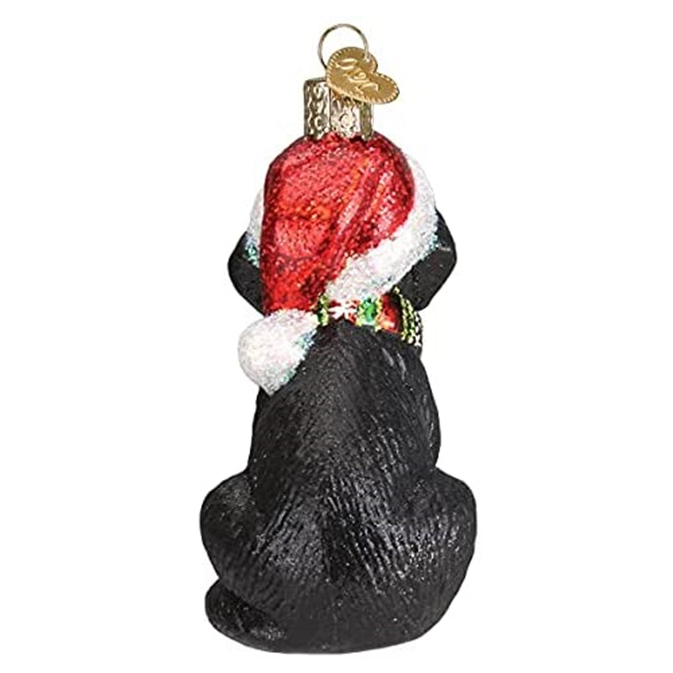 Old World Christmas Glass Blown Ornament for Christmas Tree, Holiday Black Lab Puppy