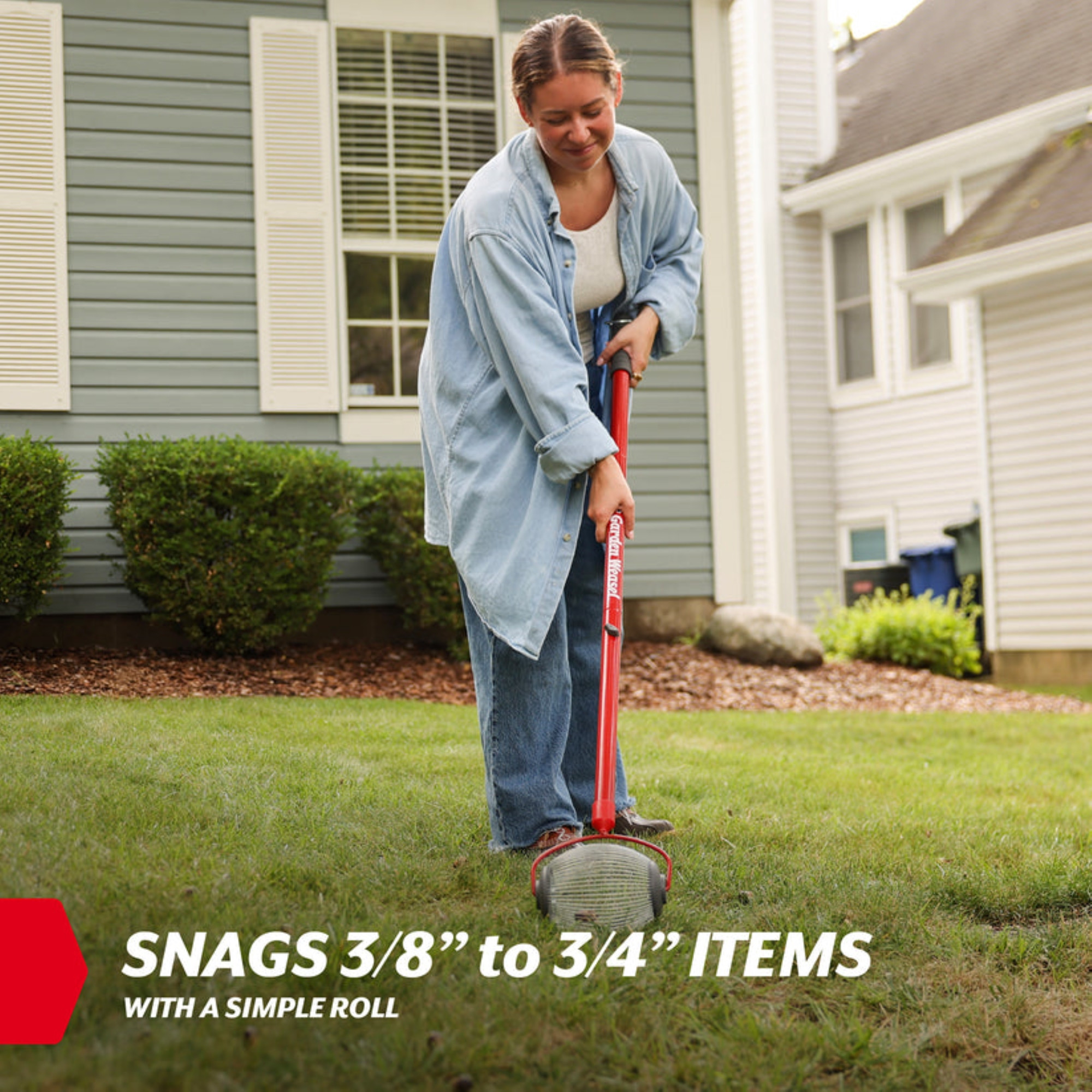 Garden Weasel Nut Gatherer Tool for Collecting Small Objects and Nuts, Small