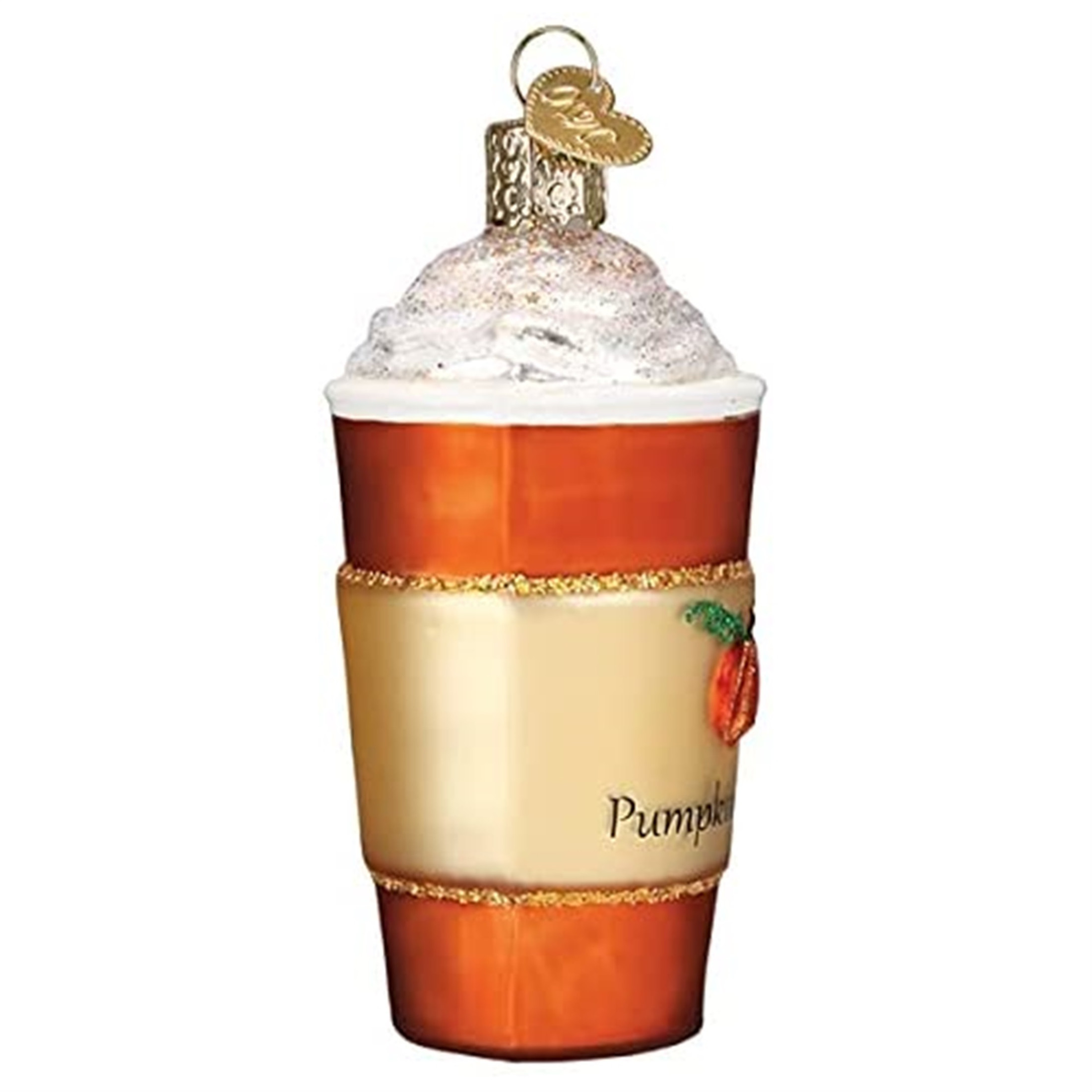 Old World Christmas Glass Blown Ornament for Tree, Pumpkin Spice Latte