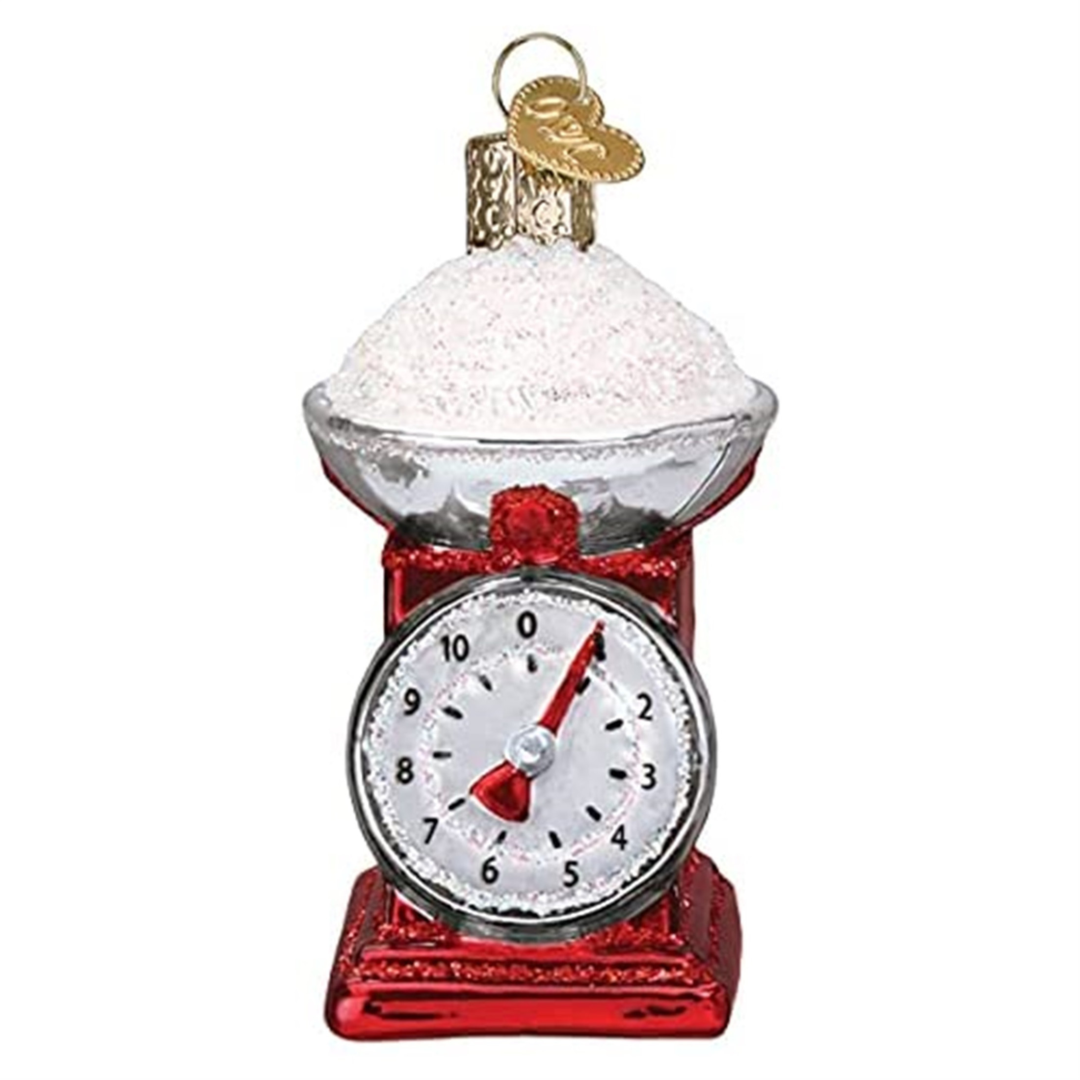 Old World Christmas Blown Glass Ornament for Christmas Tree, Kitchen Scale