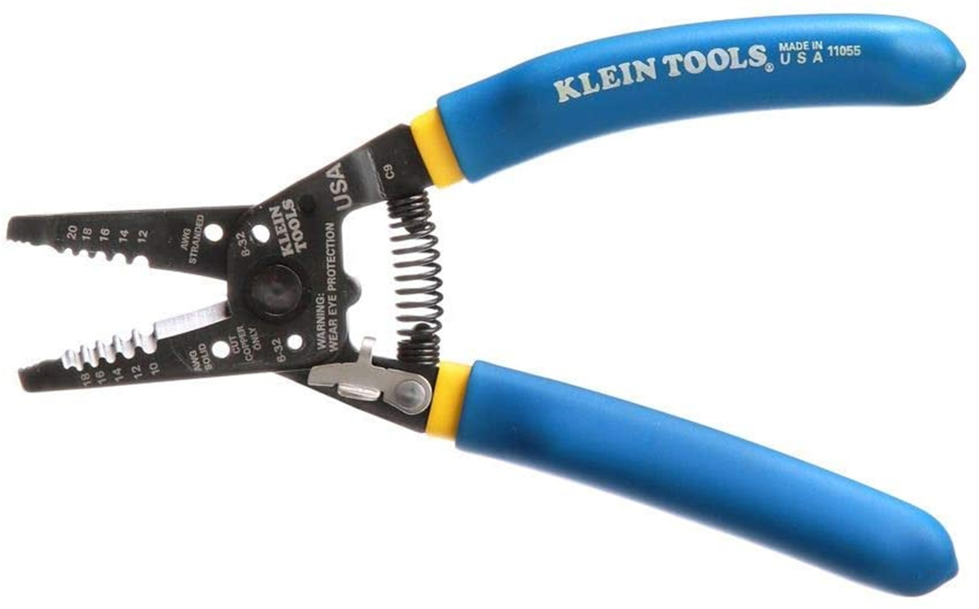 Klein Tools 11055 Wire Cutter and Wire Stripper, Stranded Wire Cutter, Solid Wire Cutter, Cuts Copper Wire…