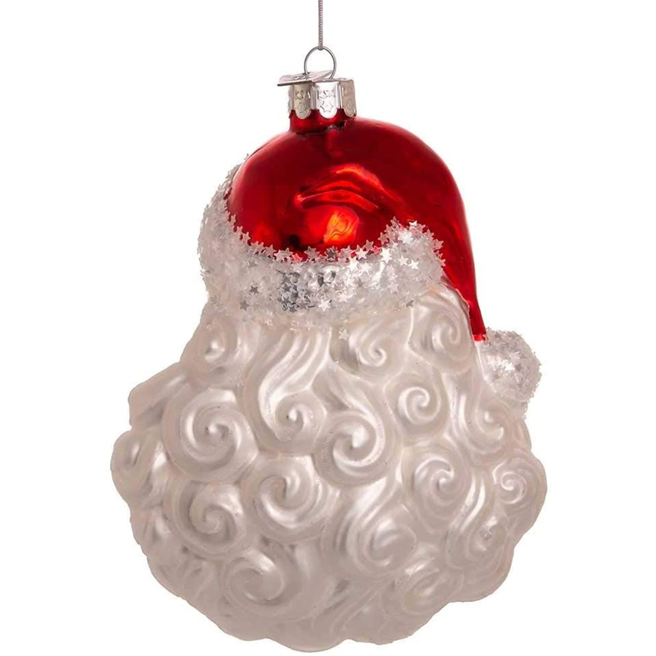 Kurt S. Adler Santa Mask Ornament USA, Multi-Colored, 4.75"