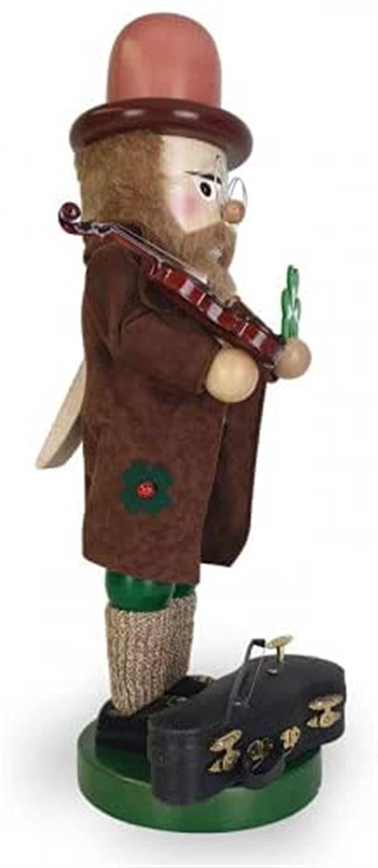 Steinbach Irish Fiddler, Wooden Nutcracker, 18.5"