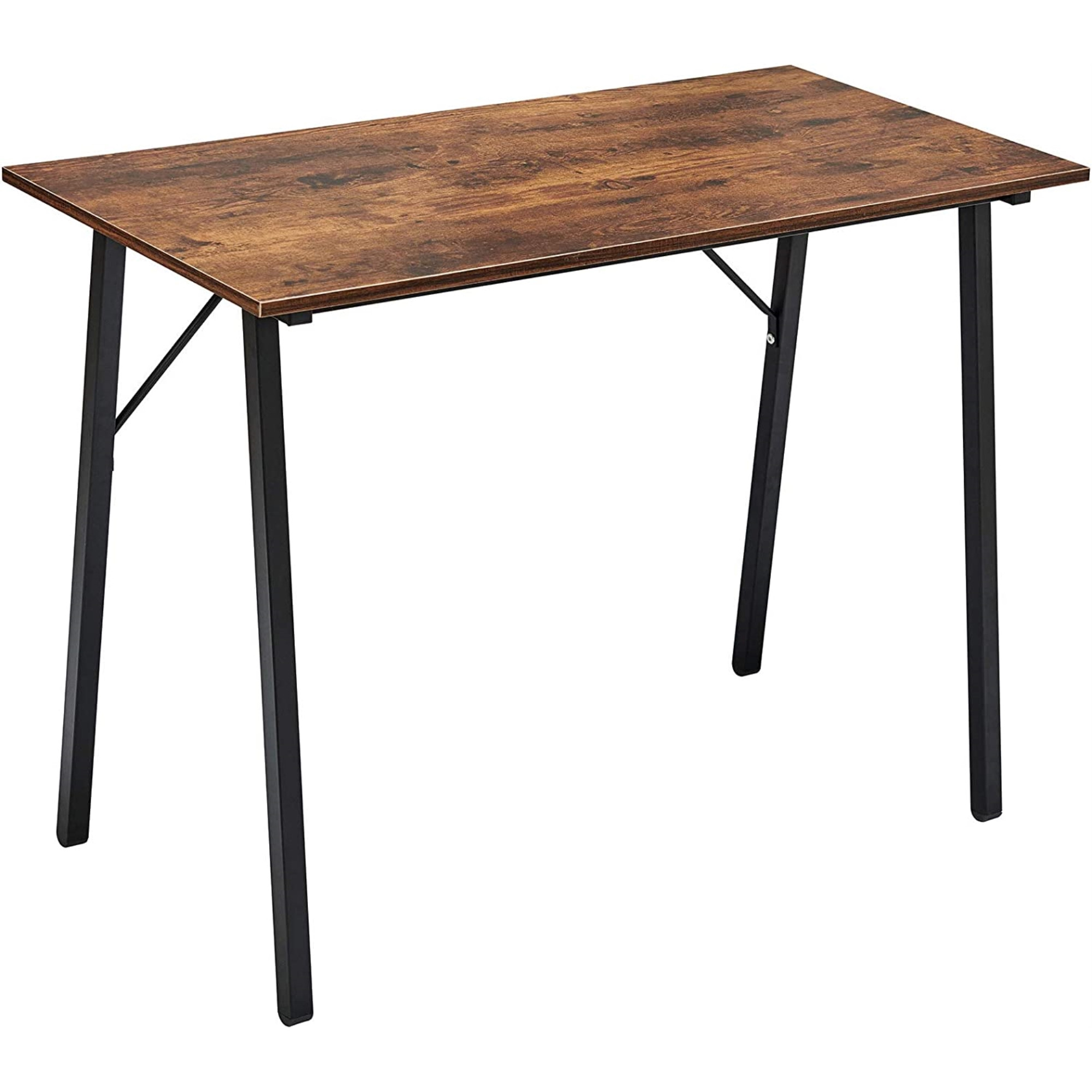 Coavas Multifuntional Desk for Living Room, Dining Room, Home Office (Metal Frame Caramel Wood), 40"