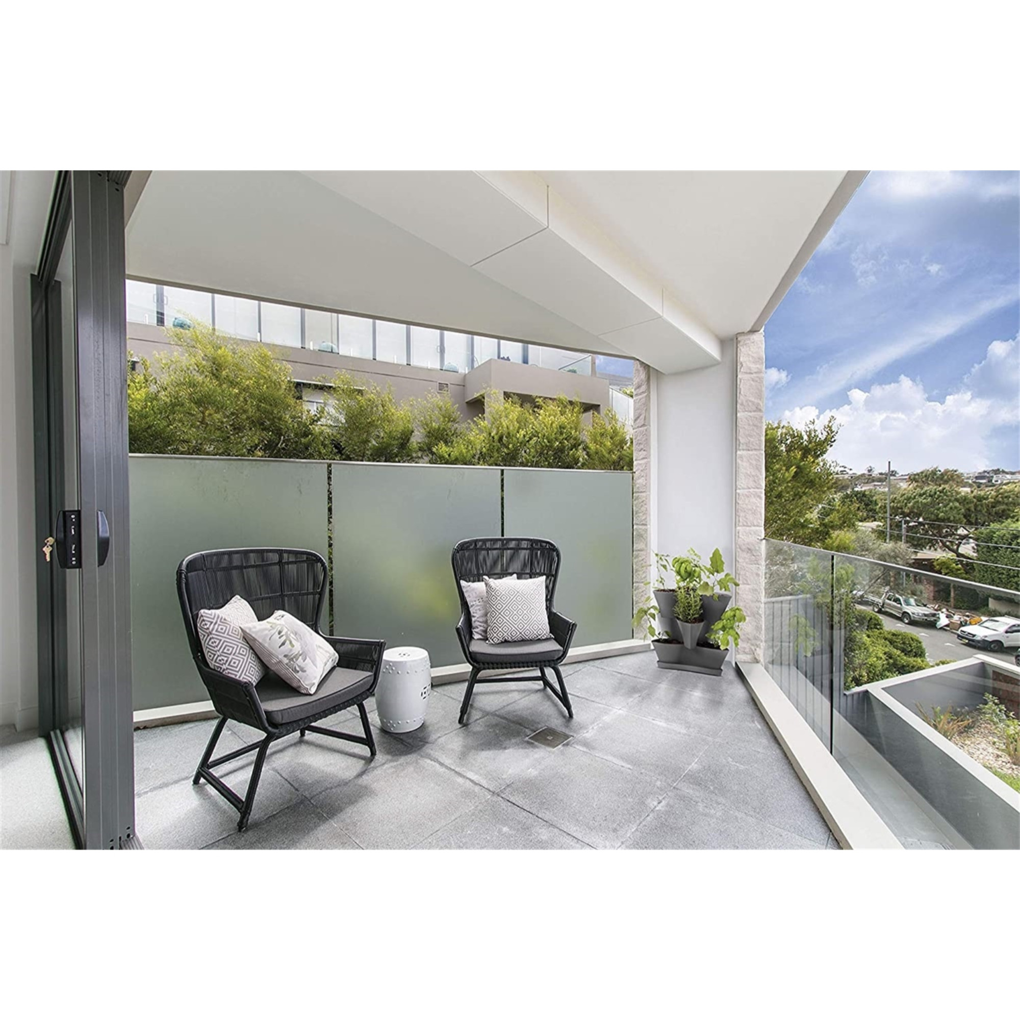 Bloem Collins Modular 2-Tier Multi-Level Vertical Herb Planter, Charcoal