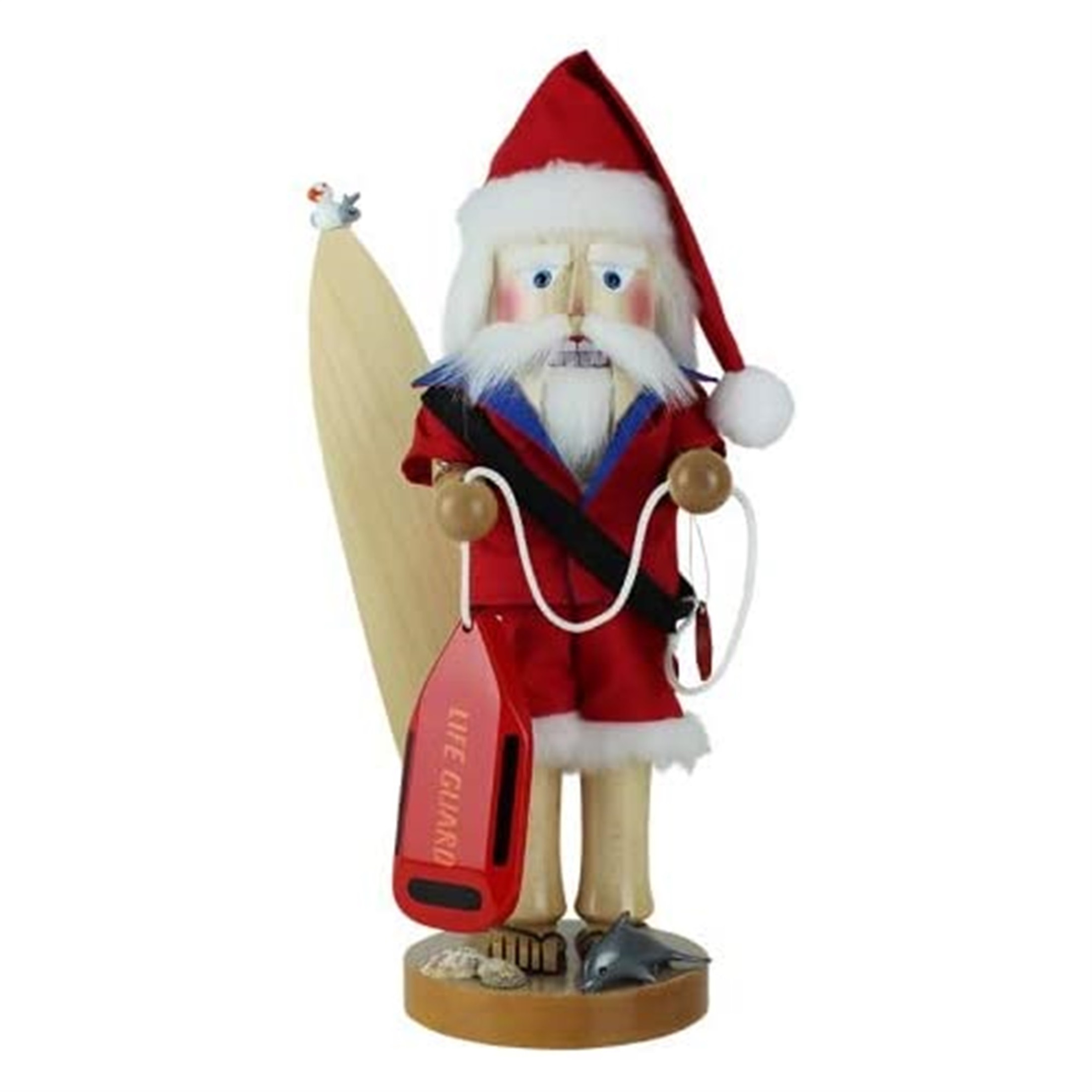 Kurt Adler Steinbach Limited Edition Nutcracker, Bay Watch Santa, 18"