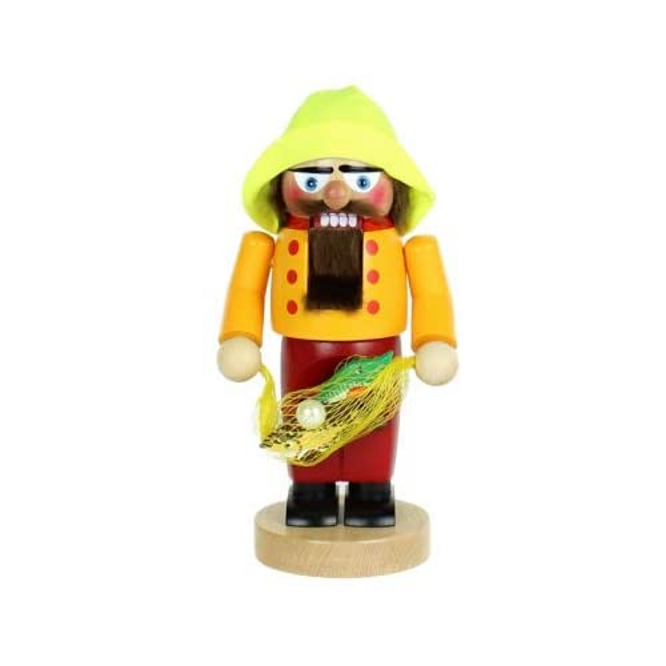 Kurt Adler (#S1311) Steinbach Chubby Fisher Handmade Nutcracker, 10.5"