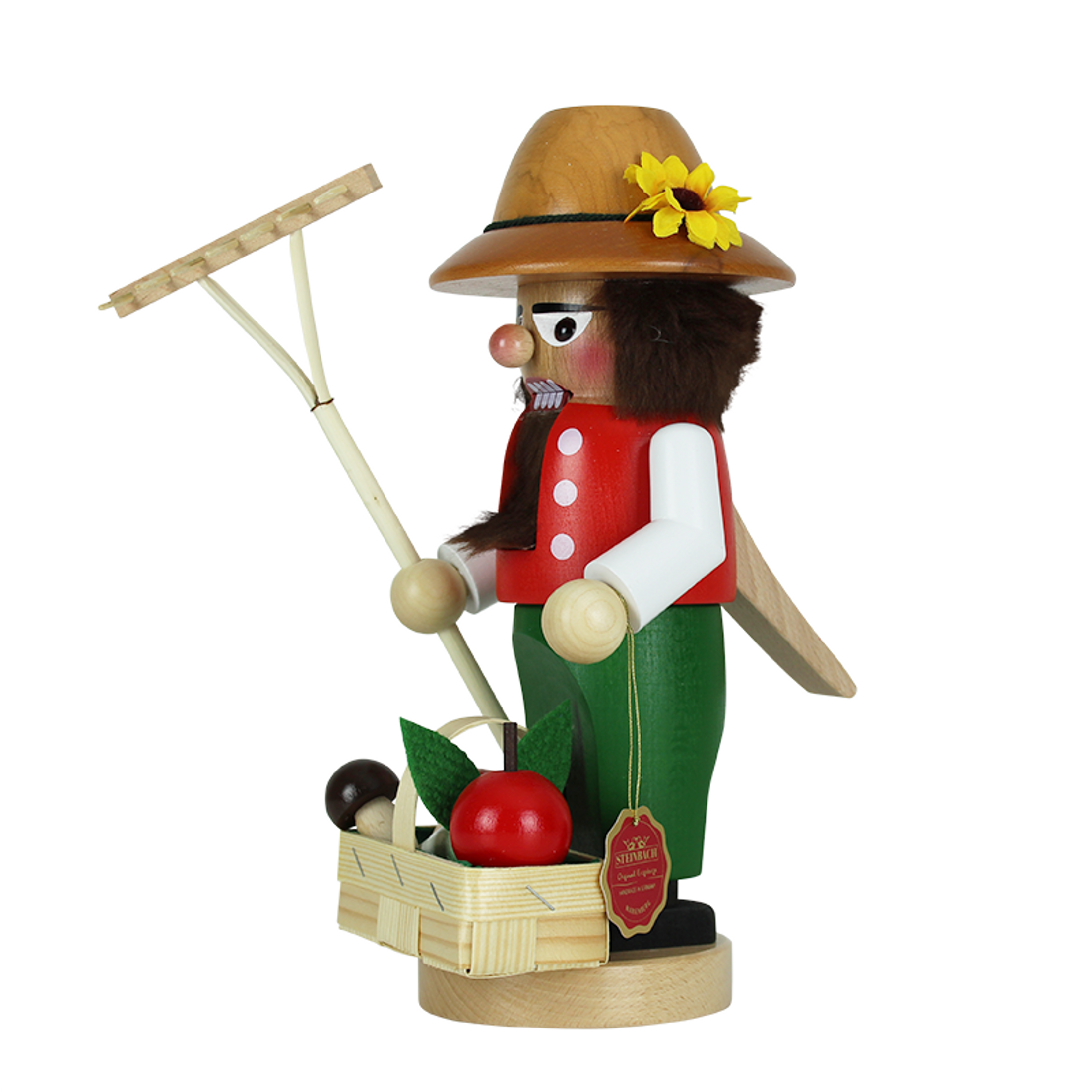 Steinbach Chubby Gardener Christmas Nutcracker Decoration, 11.42"