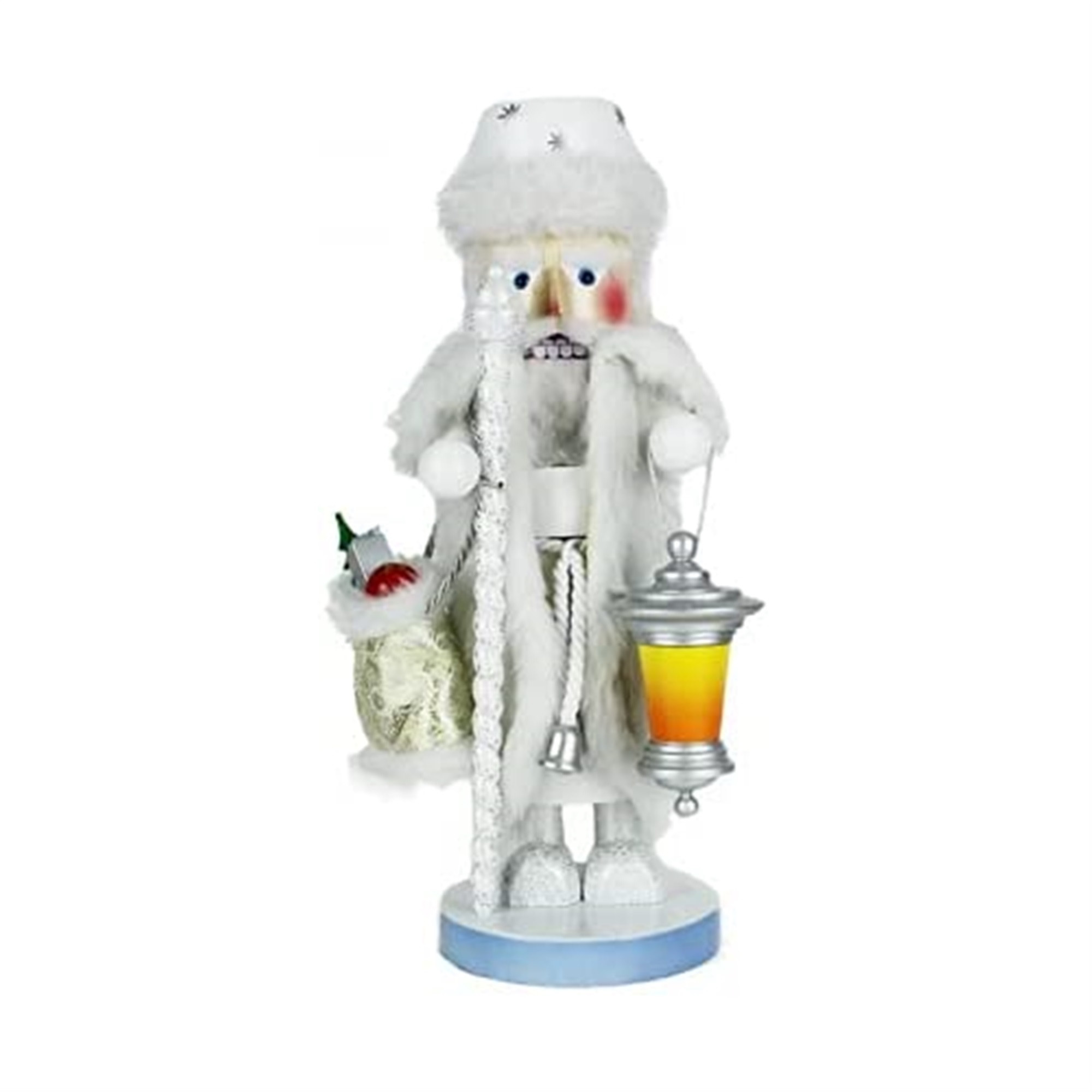 Steinbach Wooden Big Nutcracker Collection, White Christmas Santa, 17.7"
