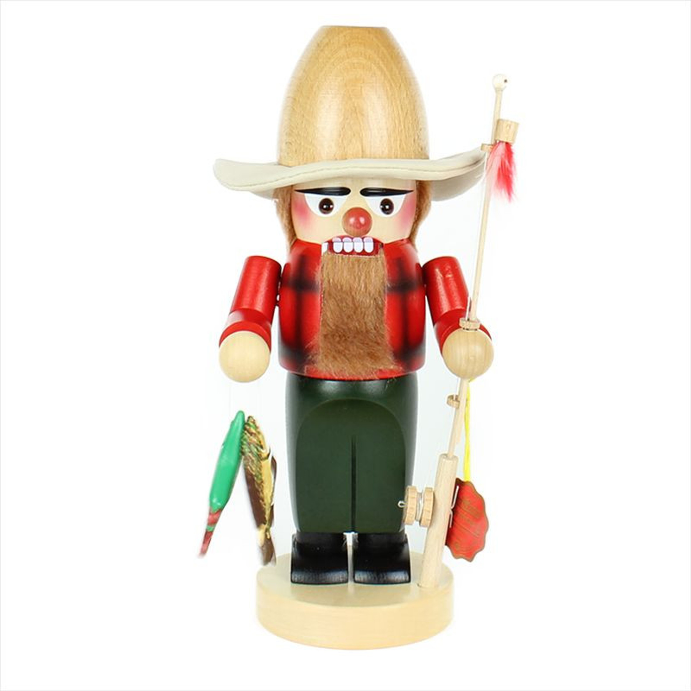 Steinbach Fly Fisher Nutcracker Christmas Decoration, 11"