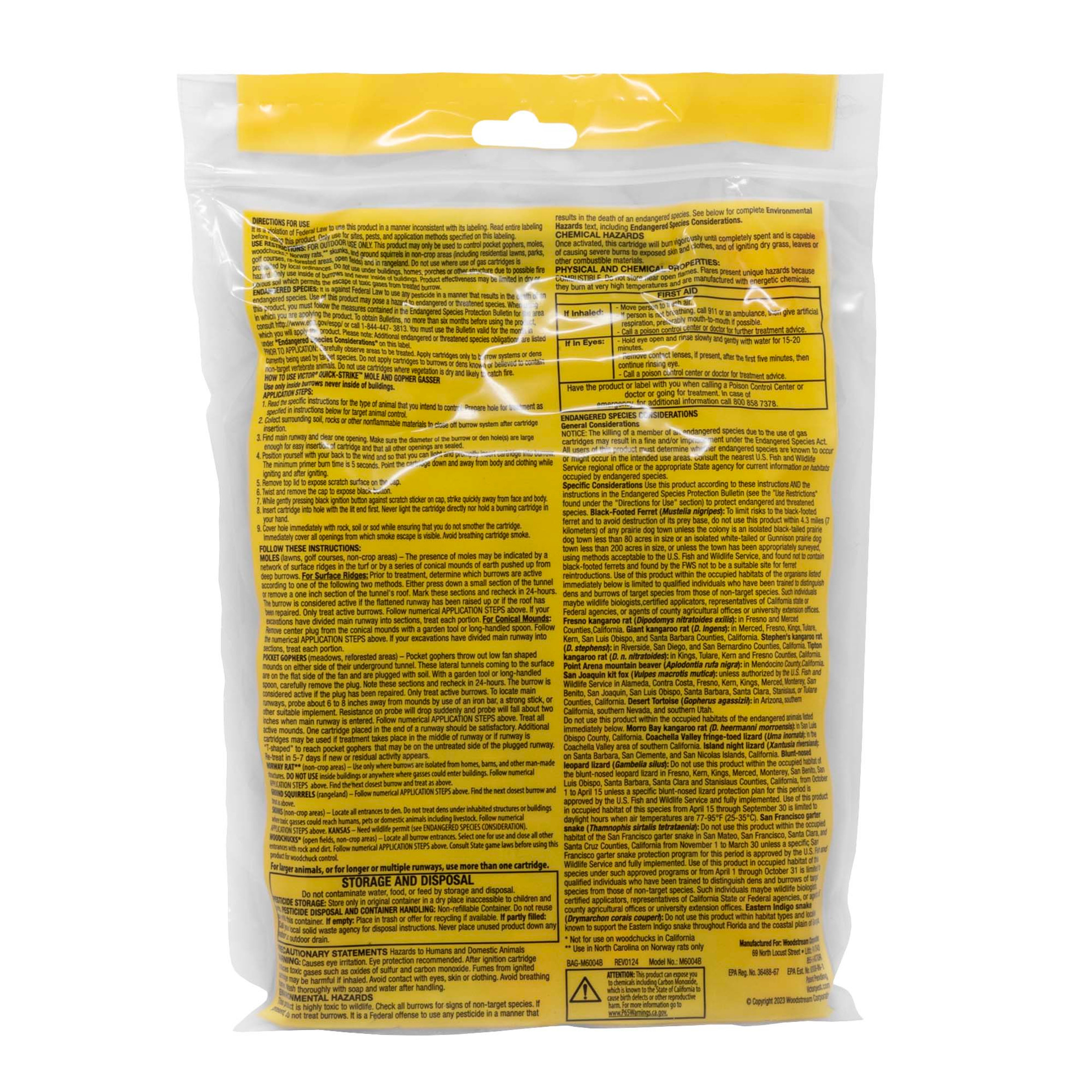 Victor Pest Quick Strike Mole & Gopher Gasser, 4-pack