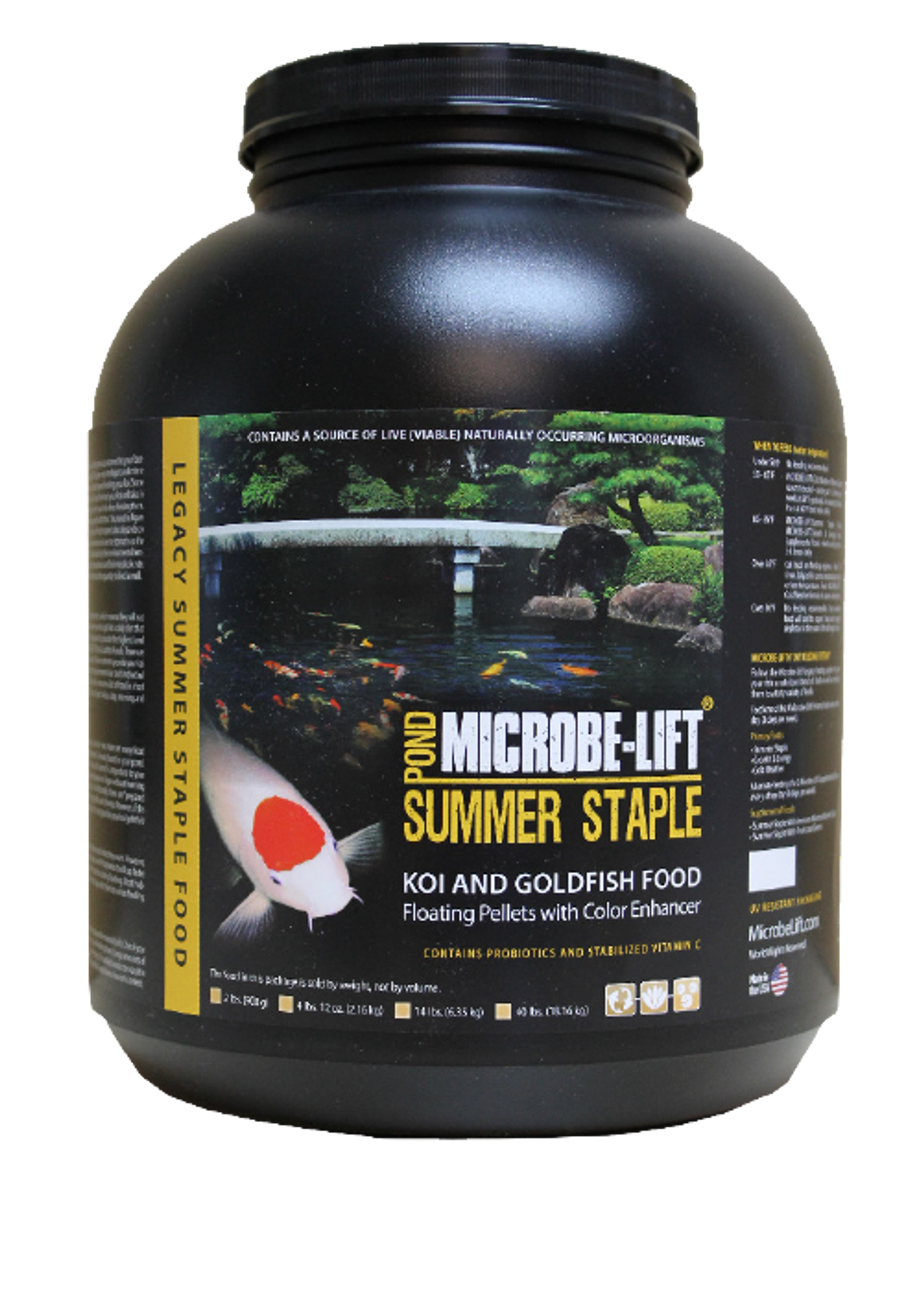 Eco Labs Microbe-Lift/Legacy Summer Staple Food - 4 lb, 12 oz container