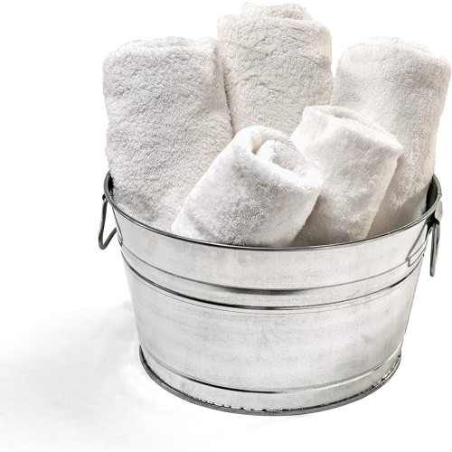 Behrens Round Galvanized Steel Tub — Multi-Purpose Silver Utility Tub, 15 Gallon