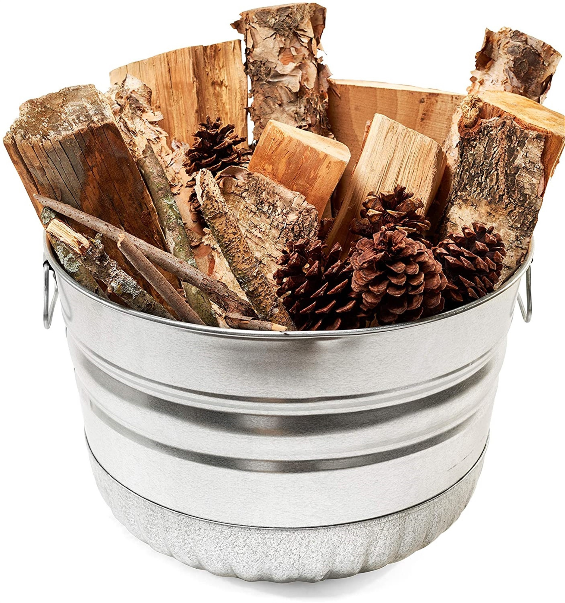 Behrens Galvanized Steel Bushel / Utility Basket, 1 Bushel (35 L)