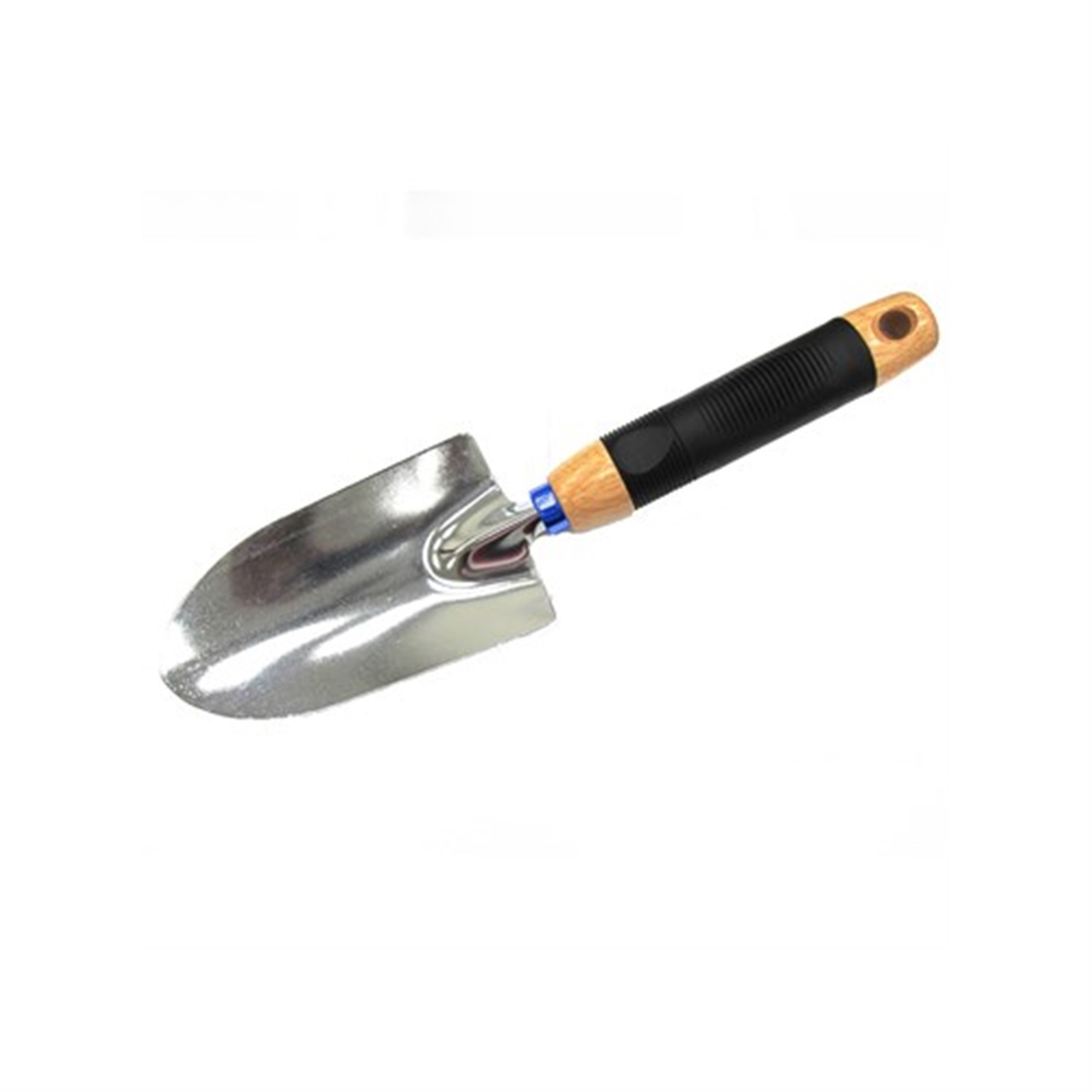 Gardener Select Gardening Metal Hand Held Trowel with Foam Grip, Black/Silver, 12.5"