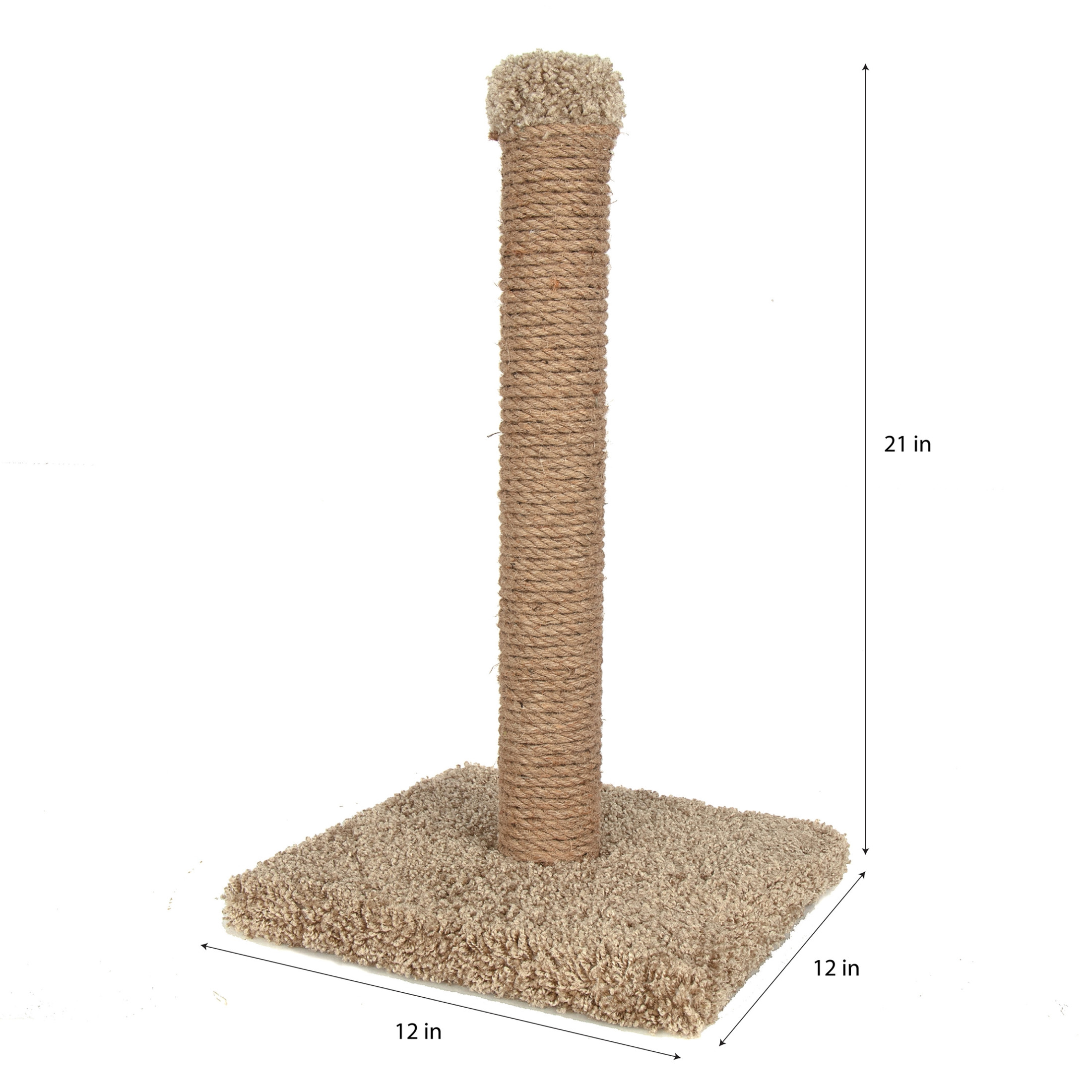 Ware Pet Products Rope Scratching Post for Cats, 21” Ware Pet Products Rope Scratching Post for Cats, 21”