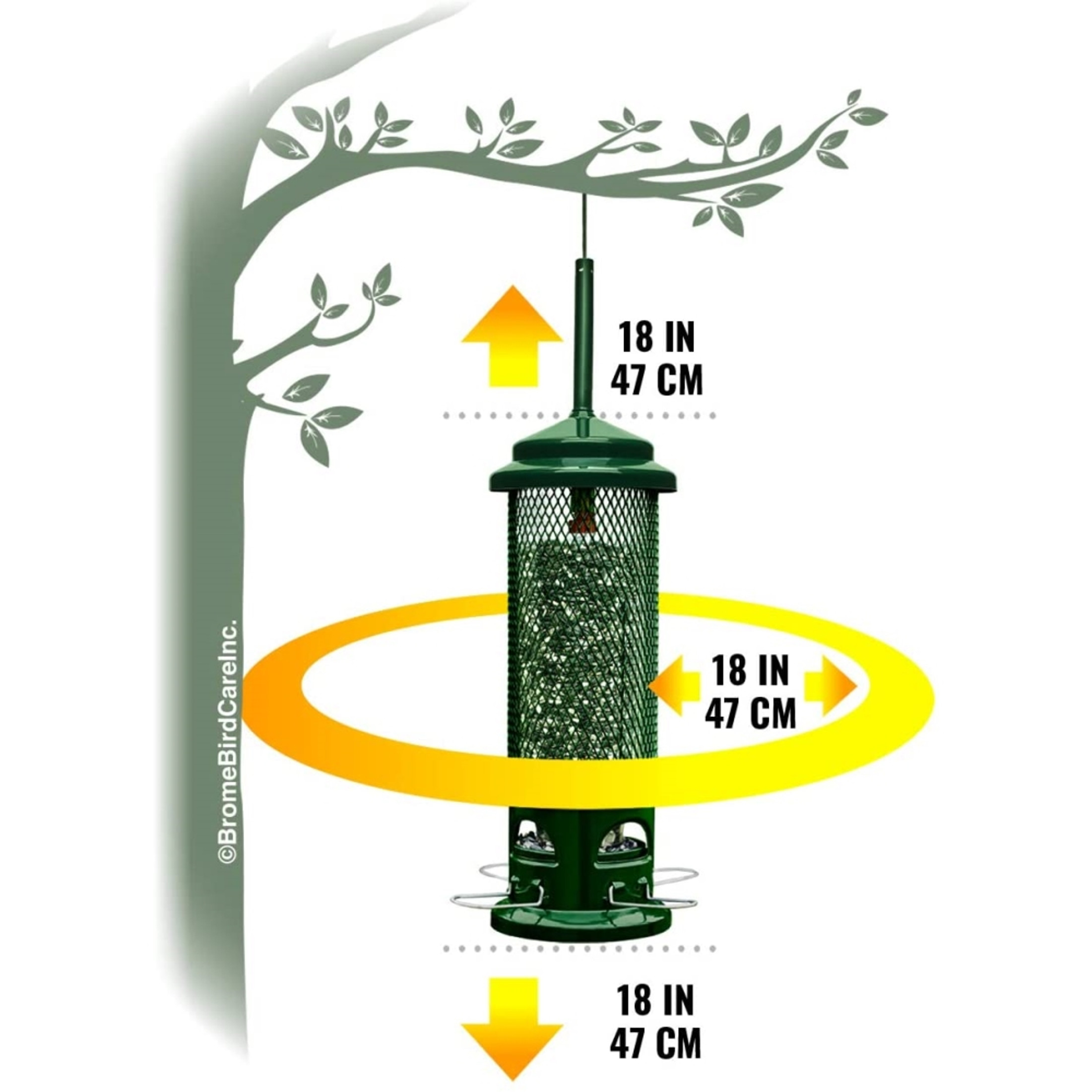 Squirrel Buster Legacy Squirrel-Proof Bird Feeder with 4 Feeding Perches, 2.6lb Seed Capacity Squirrel Buster Legacy Squirrel-Proof Bird Feeder with 4 Feeding Perches, 2.6lb Seed Capacity