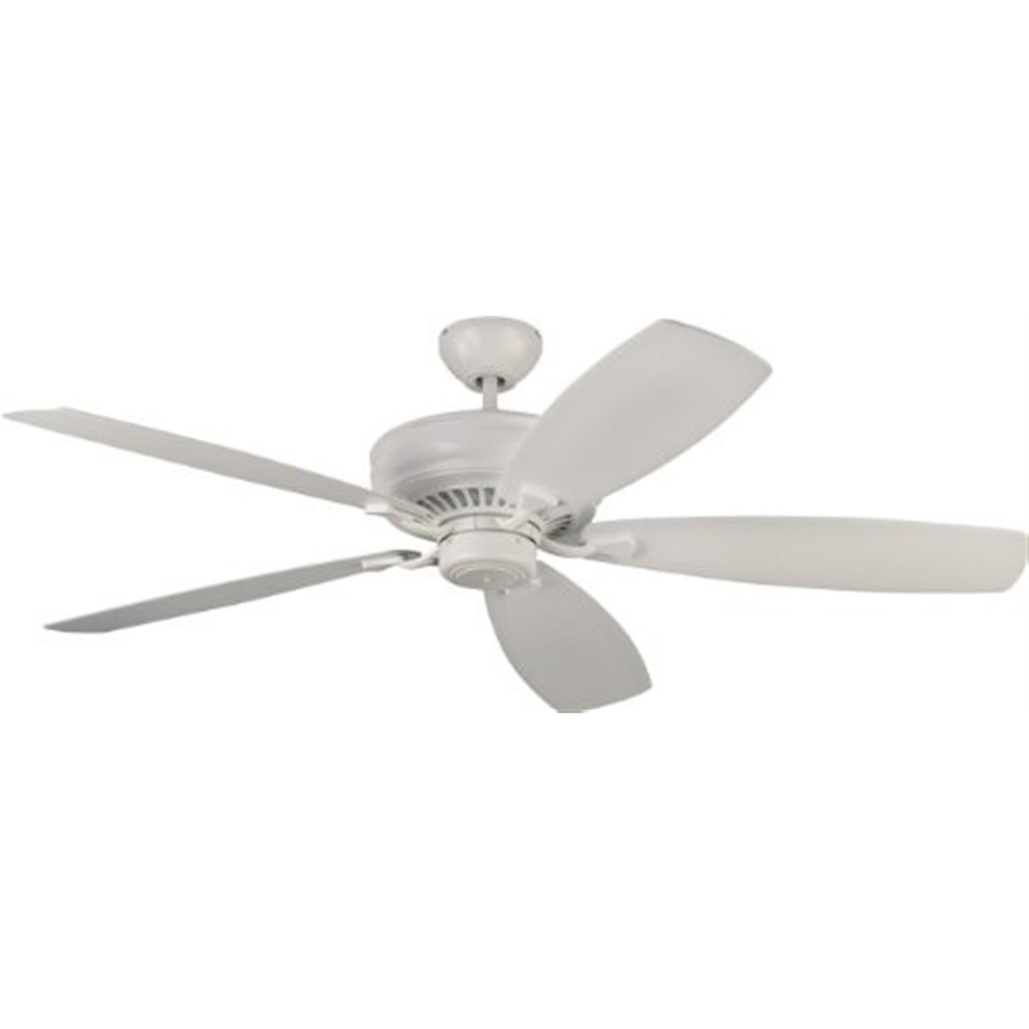Monte Carlo Bonneville Max Ceiling Fan, Reversible Motor, Dual Mount, White, 60"