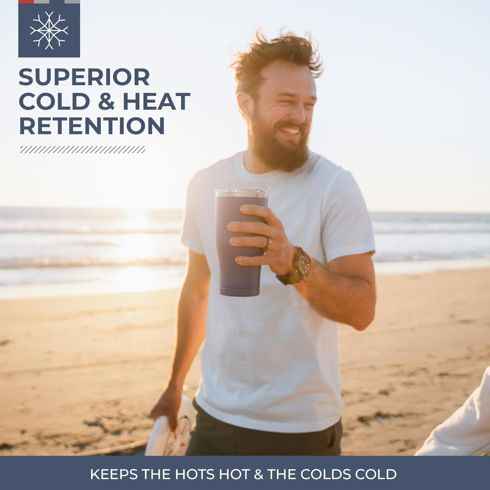 ORCA Chaser Cup Tumbler for Cold and Hot Drinks, Pearl,  27oz