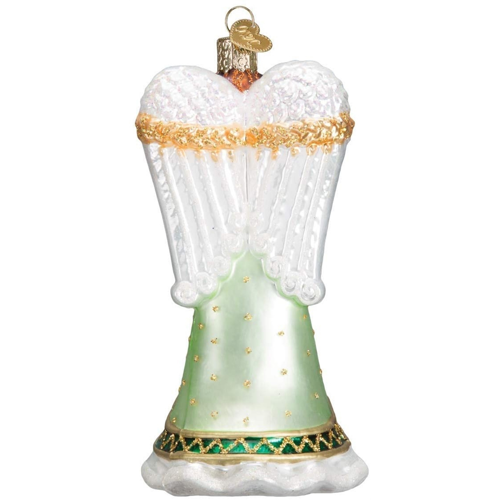 Old World Christmas Blown Glass Ornament for Christmas Tree, Irish Angel
