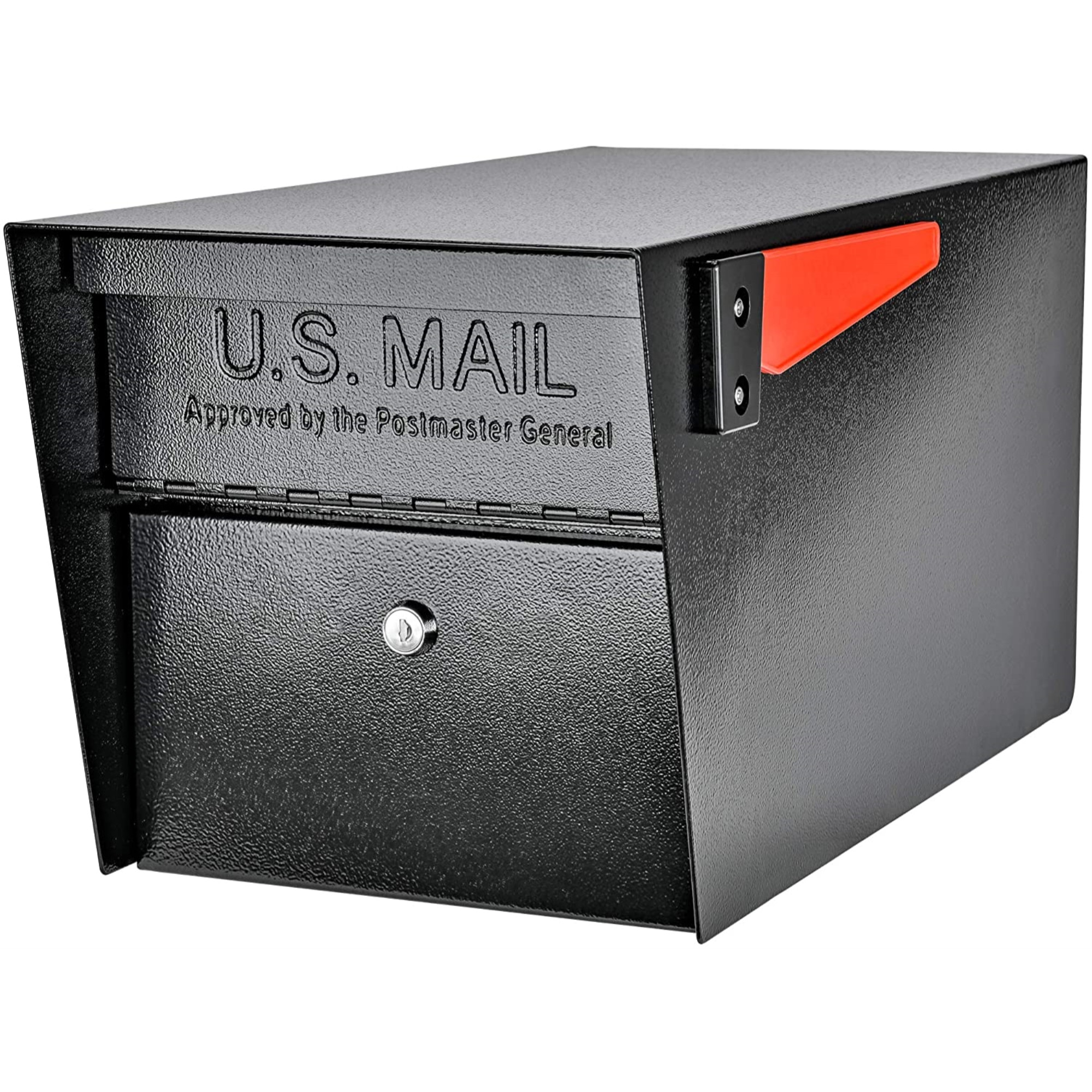 Mail Boss 7506 Mail Manager Curbside Locking Security Mailbox, Black, Large