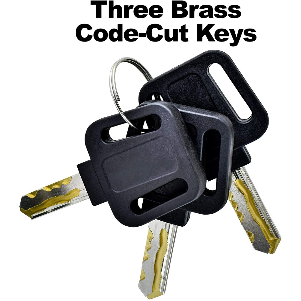 Mail Boss 7506 Mail Manager Curbside Locking Security Mailbox, Black, Large