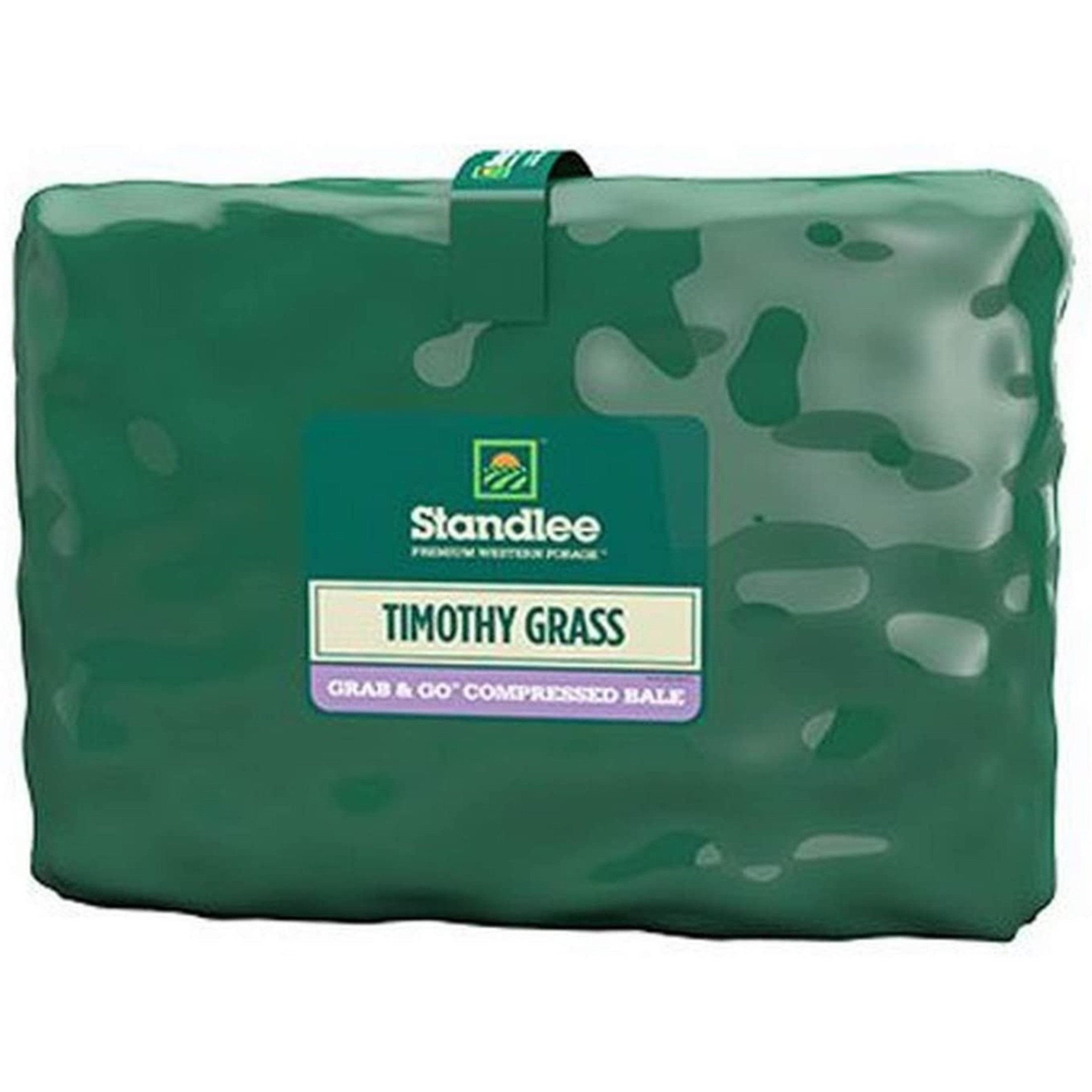 Standlee Premium Timothy Grass Grab & Go Compressed Bale Animal Feed, 50 lbs